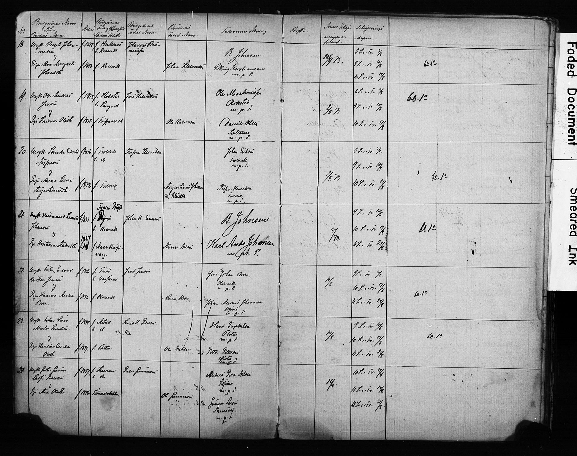 Lenvik sokneprestembete, AV/SATØ-S-1310/I/Ie/L0095: Banns register no. 95, 1868-1890