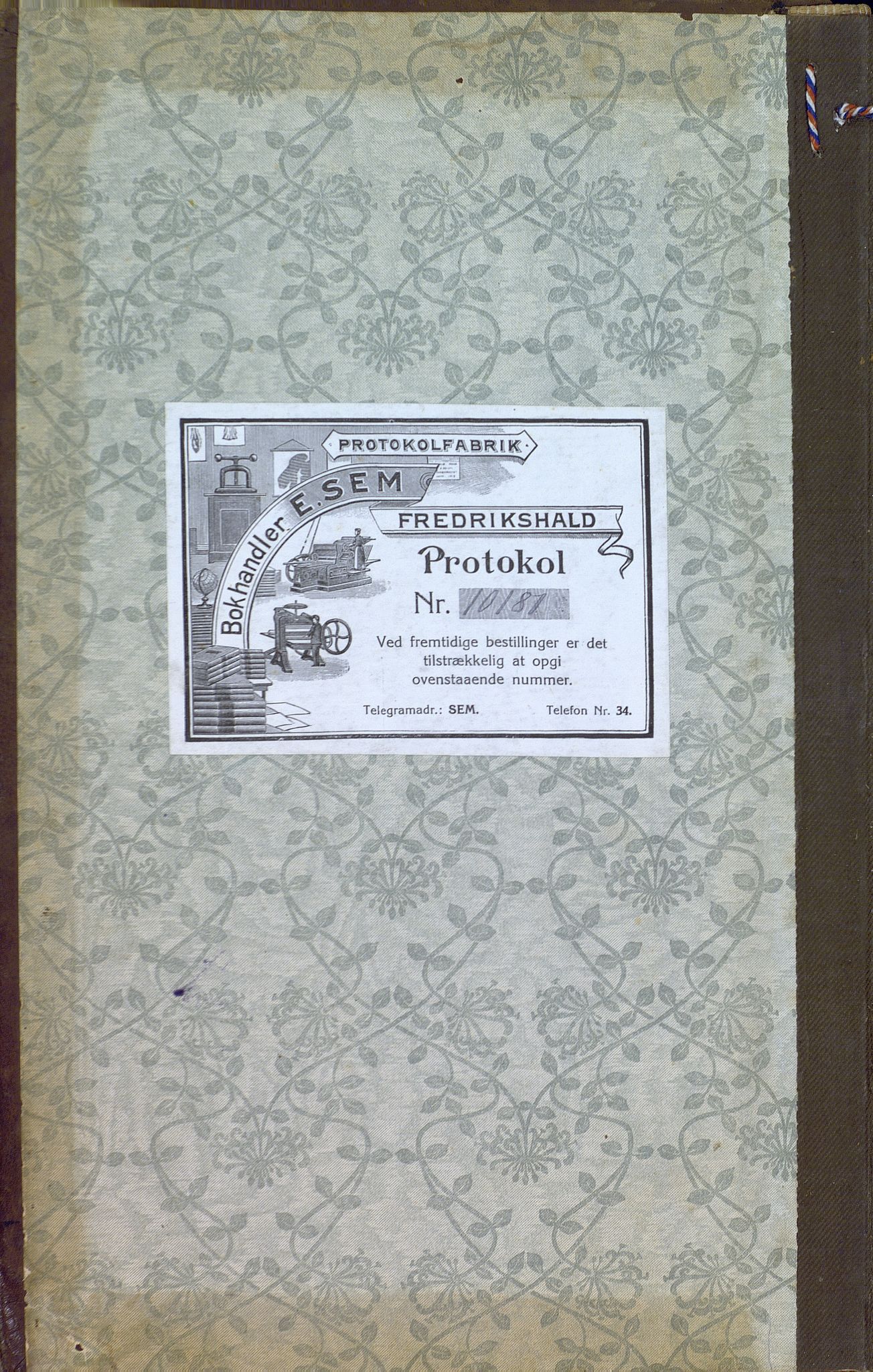 Lista kommune - Formannskapet, ARKSOR/1003LI120/A/L0005: Møtebok (d), 1911-1916