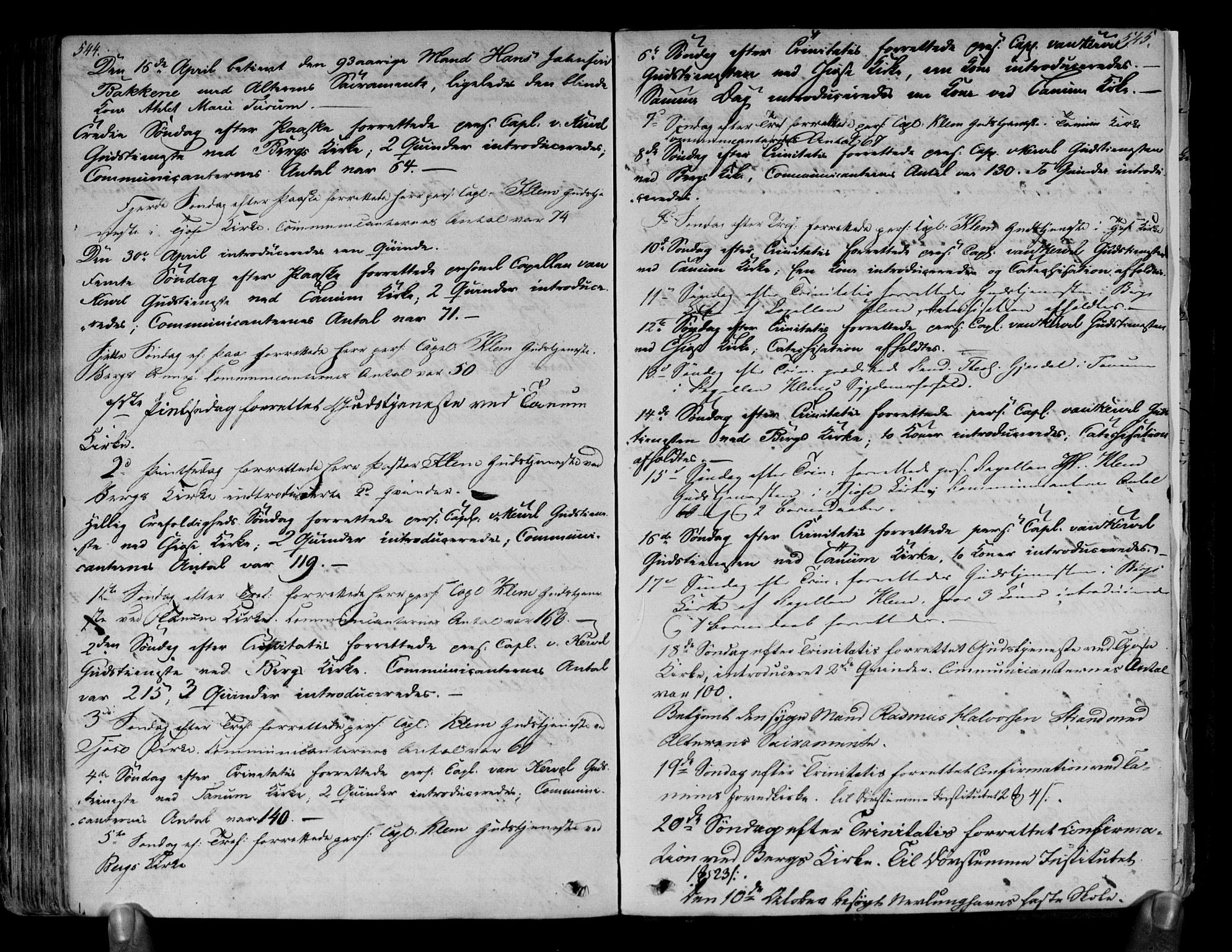 Brunlanes kirkebøker, AV/SAKO-A-342/F/Fa/L0003: Parish register (official) no. I 3, 1834-1845, p. 544-545