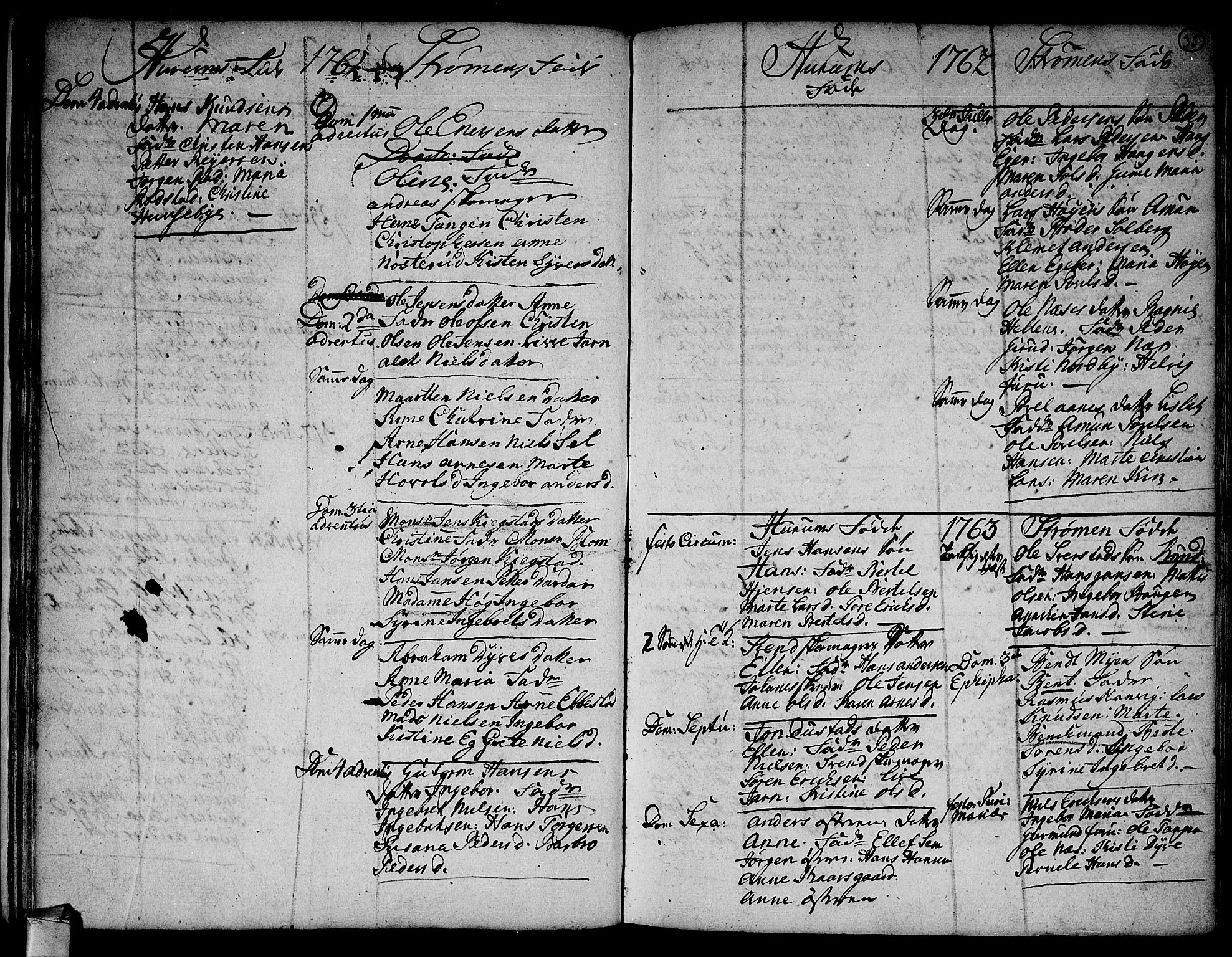 Hurum kirkebøker, SAKO/A-229/F/Fa/L0006: Parish register (official) no. 6, 1756-1770, p. 35
