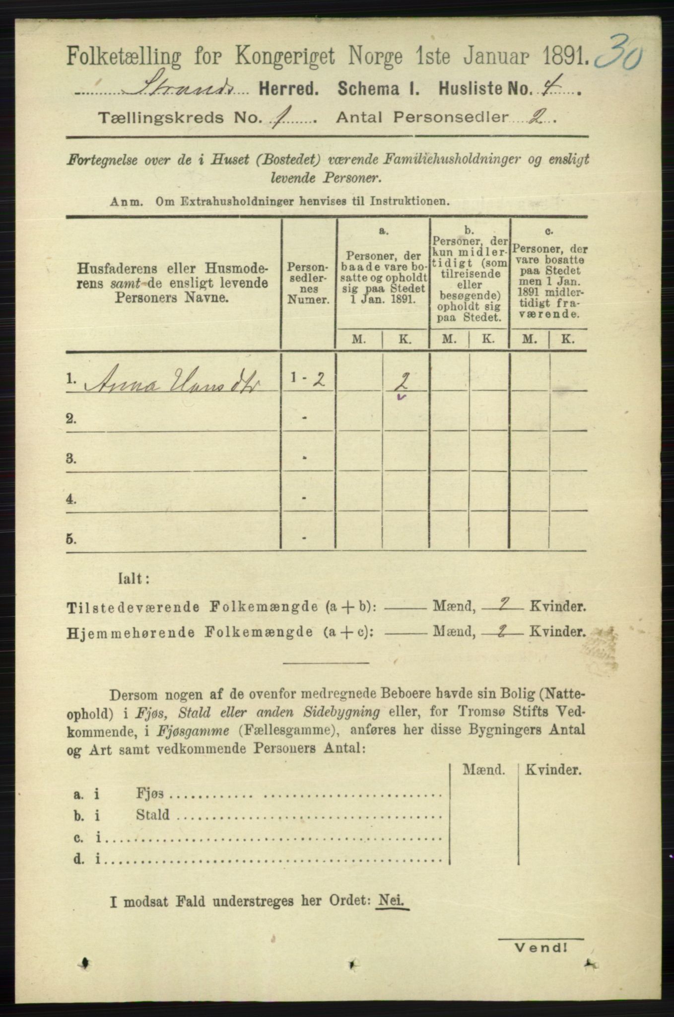 RA, 1891 census for 1130 Strand, 1891, p. 27