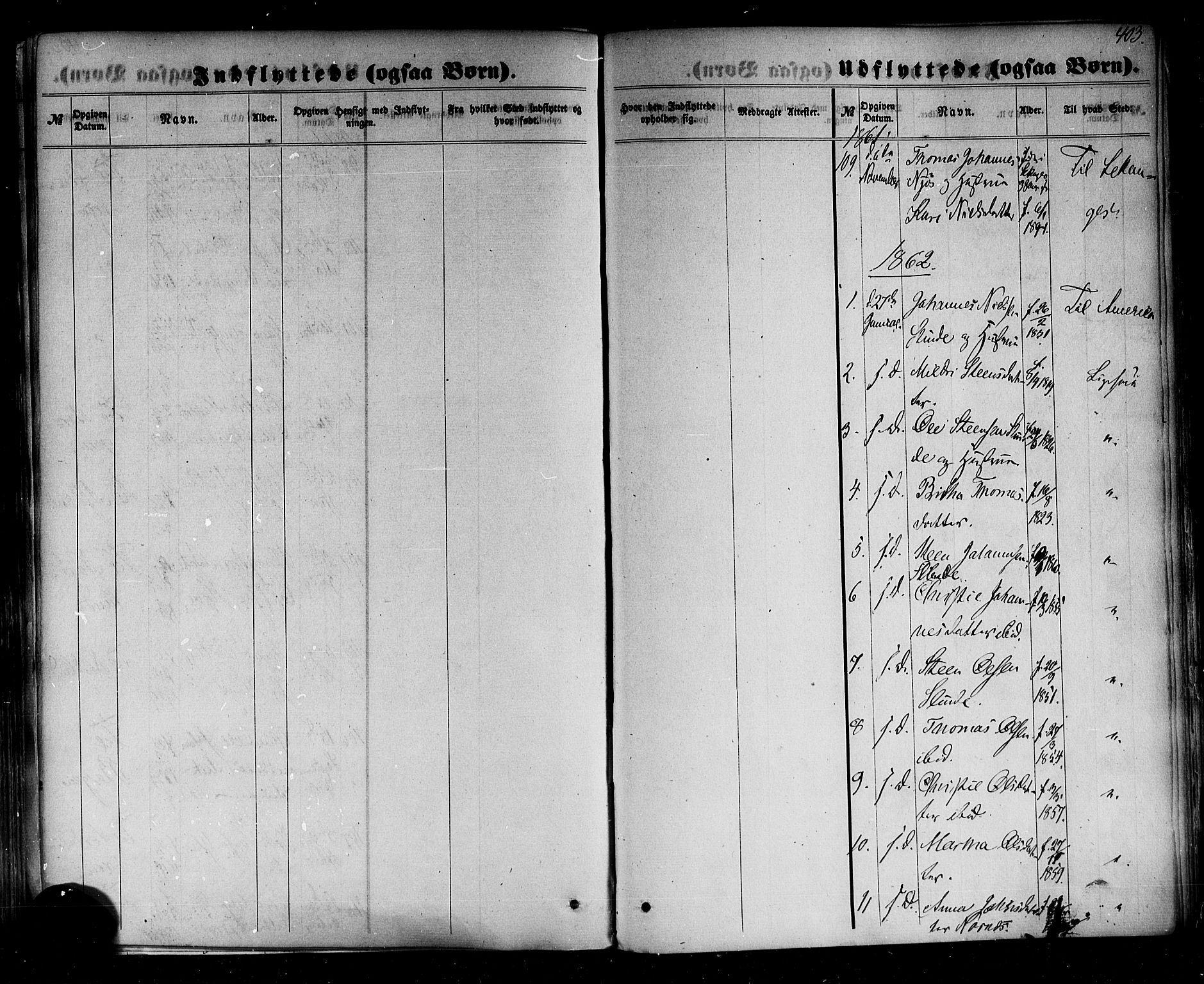 Sogndal sokneprestembete, AV/SAB-A-81301/H/Haa/Haaa/L0013: Parish register (official) no. A 13, 1859-1877, p. 403