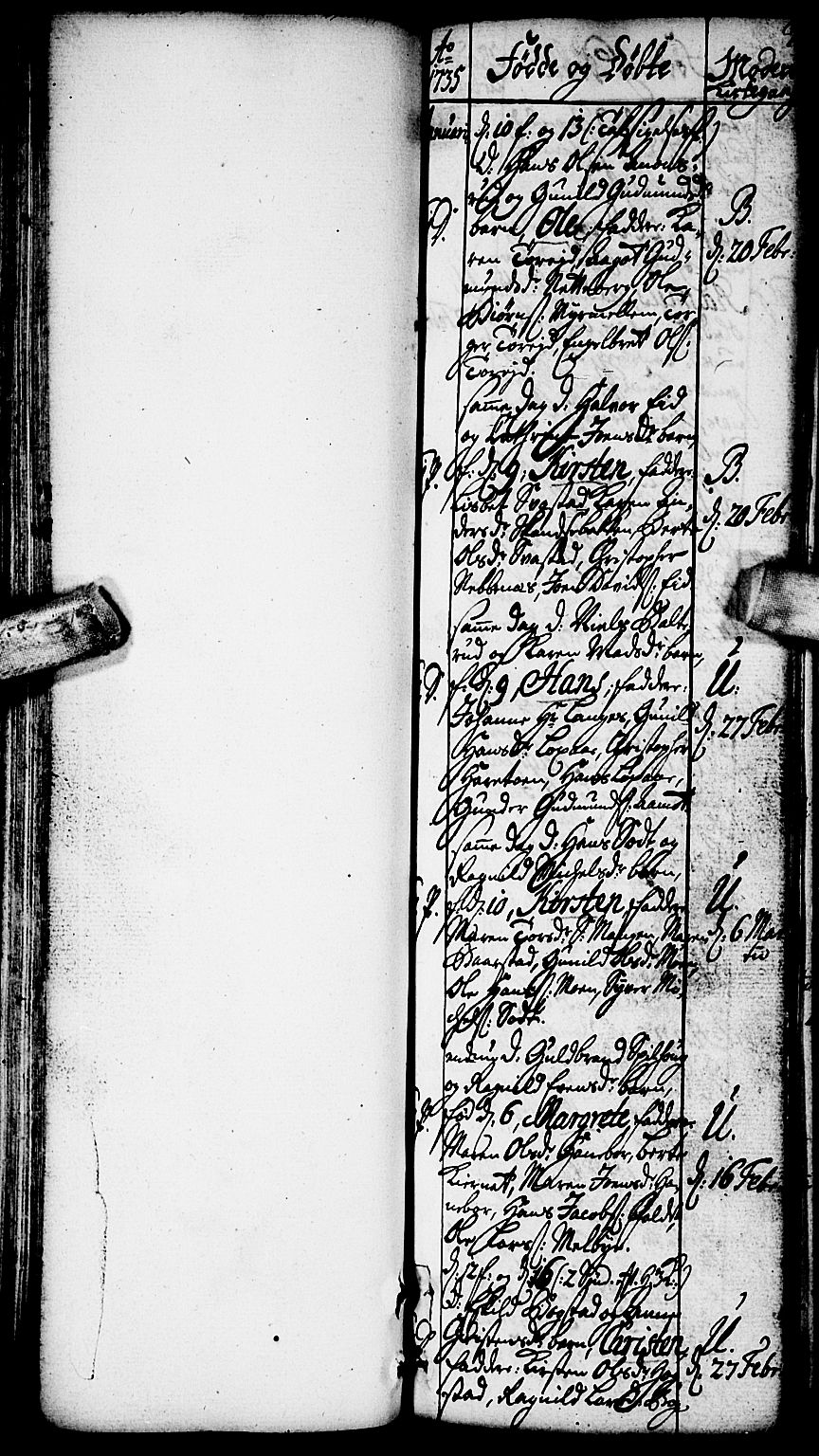 Aurskog prestekontor Kirkebøker, SAO/A-10304a/F/Fa/L0002: Parish register (official) no. I 2, 1735-1766, p. 71
