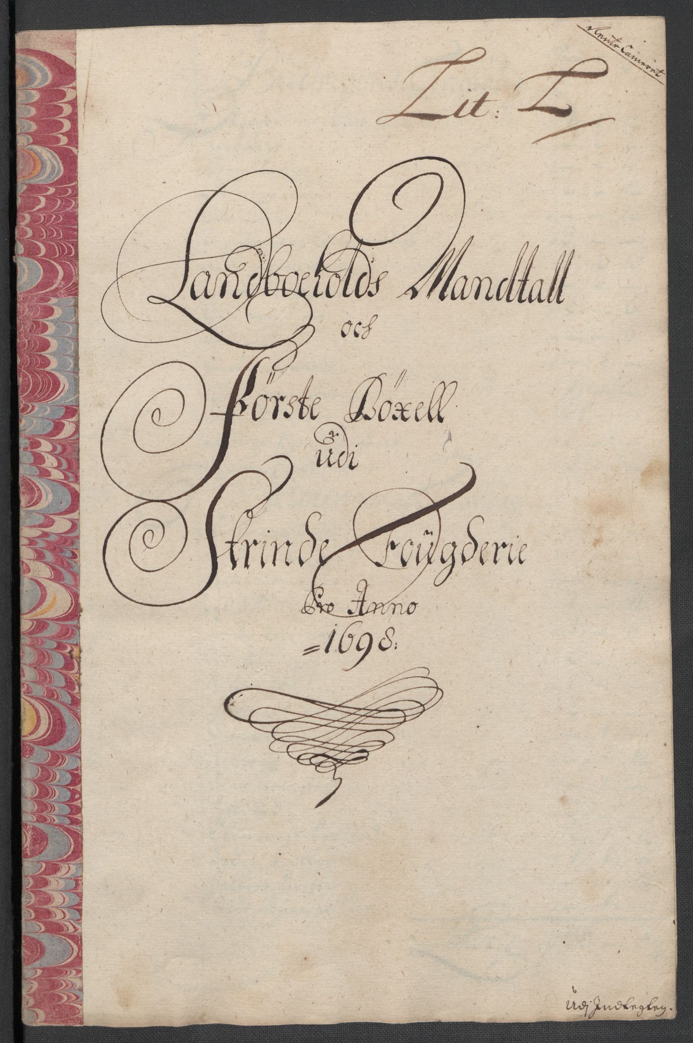 Rentekammeret inntil 1814, Reviderte regnskaper, Fogderegnskap, RA/EA-4092/R61/L4107: Fogderegnskap Strinda og Selbu, 1698-1700, p. 123