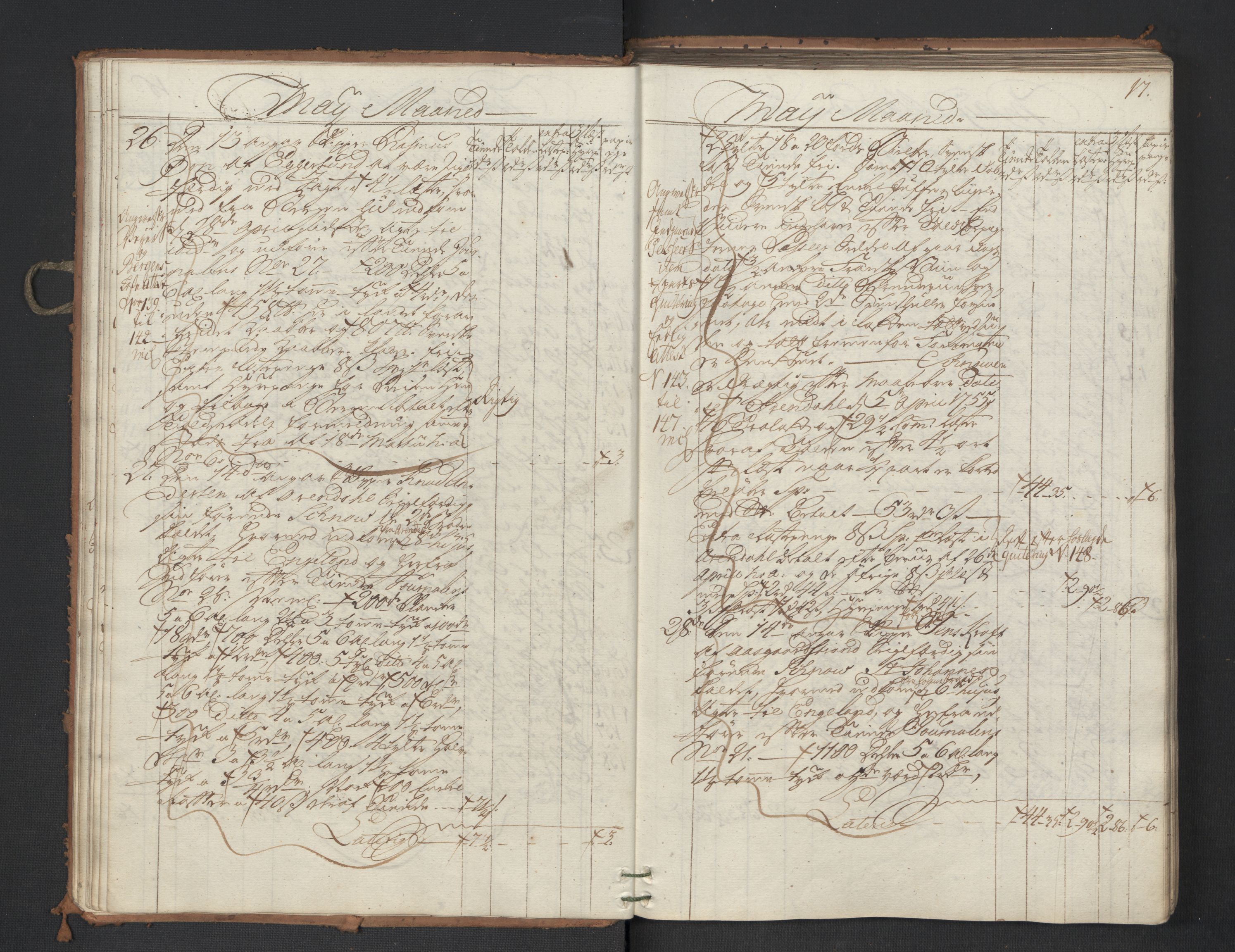 Generaltollkammeret, tollregnskaper, AV/RA-EA-5490/R01/L0047/0001: Tollregnskaper Fredrikshald / Utgående hovedtollbok, 1762, p. 16b-17a