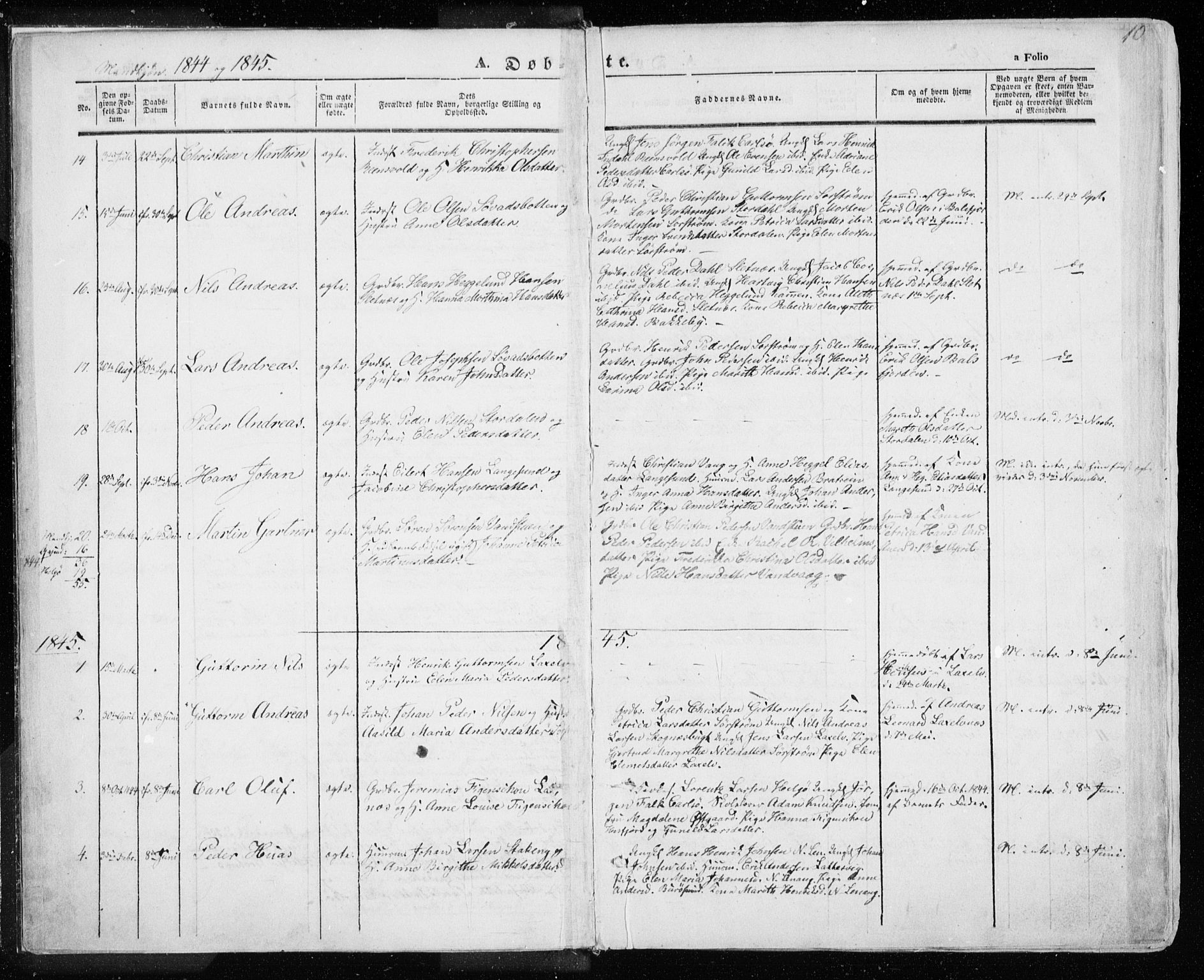 Karlsøy sokneprestembete, AV/SATØ-S-1299/H/Ha/Haa/L0003kirke: Parish register (official) no. 3, 1843-1860, p. 10