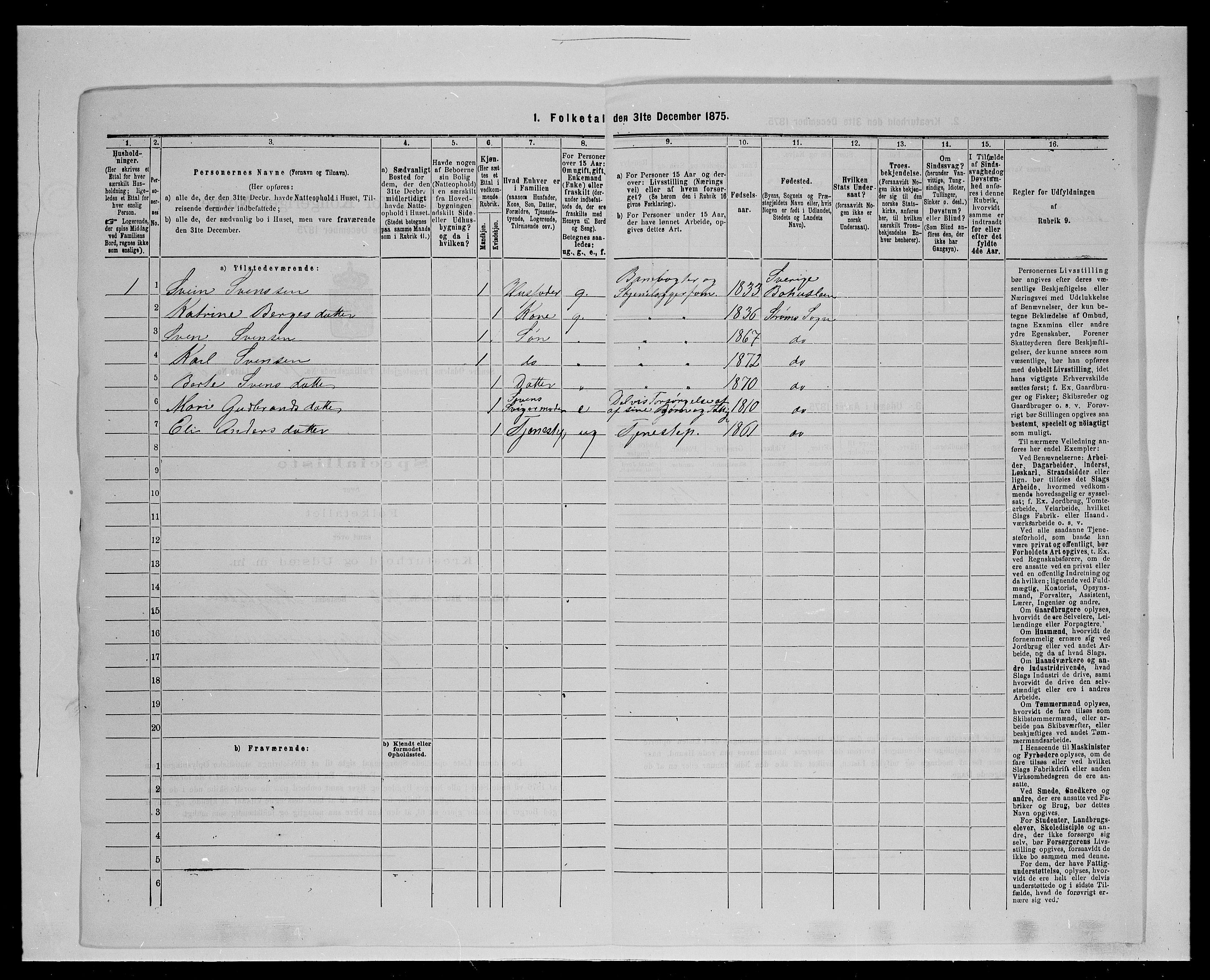 SAH, 1875 census for 0419P Sør-Odal, 1875, p. 1062