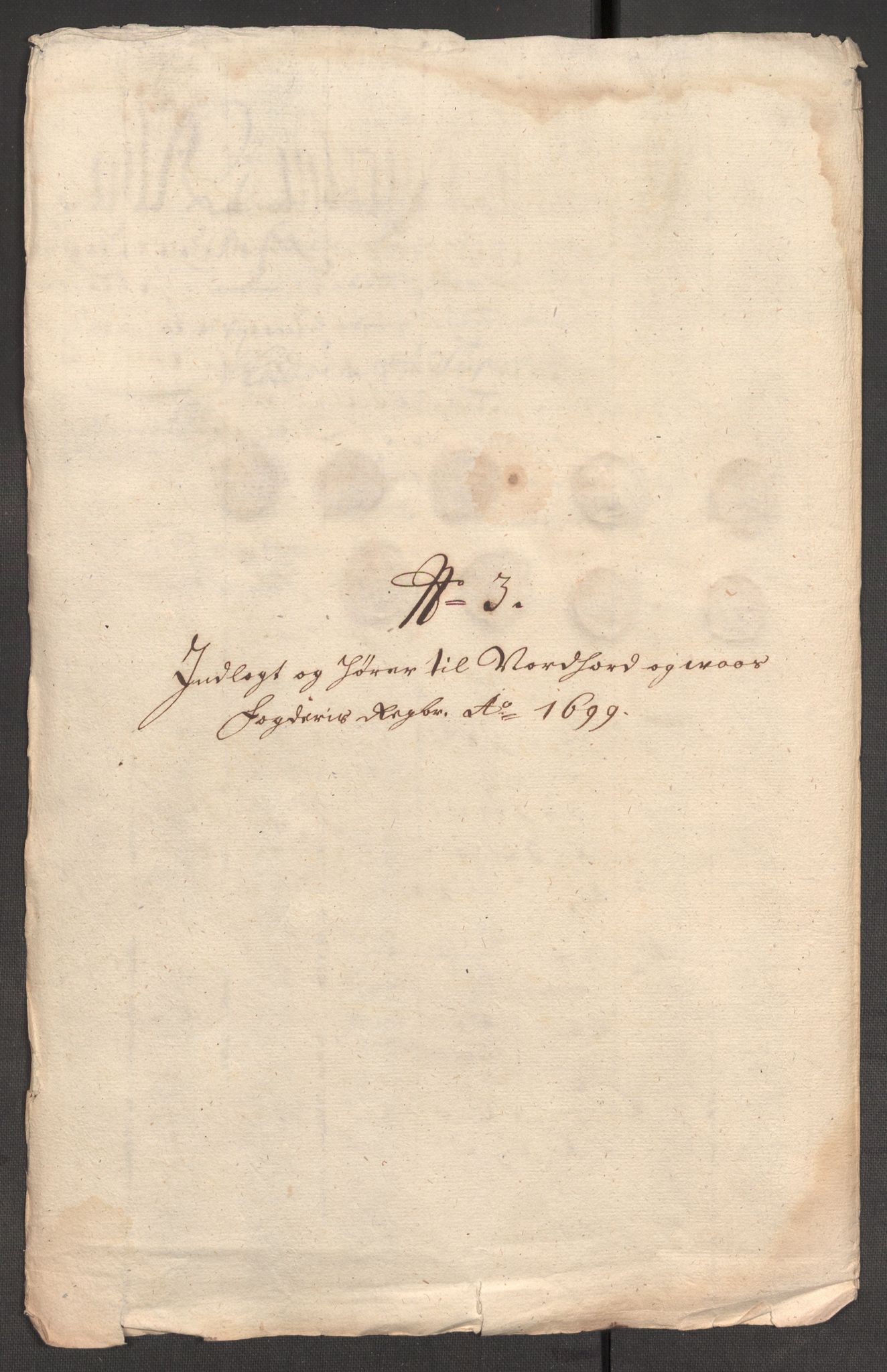 Rentekammeret inntil 1814, Reviderte regnskaper, Fogderegnskap, RA/EA-4092/R51/L3184: Fogderegnskap Nordhordland og Voss, 1698-1699, p. 337