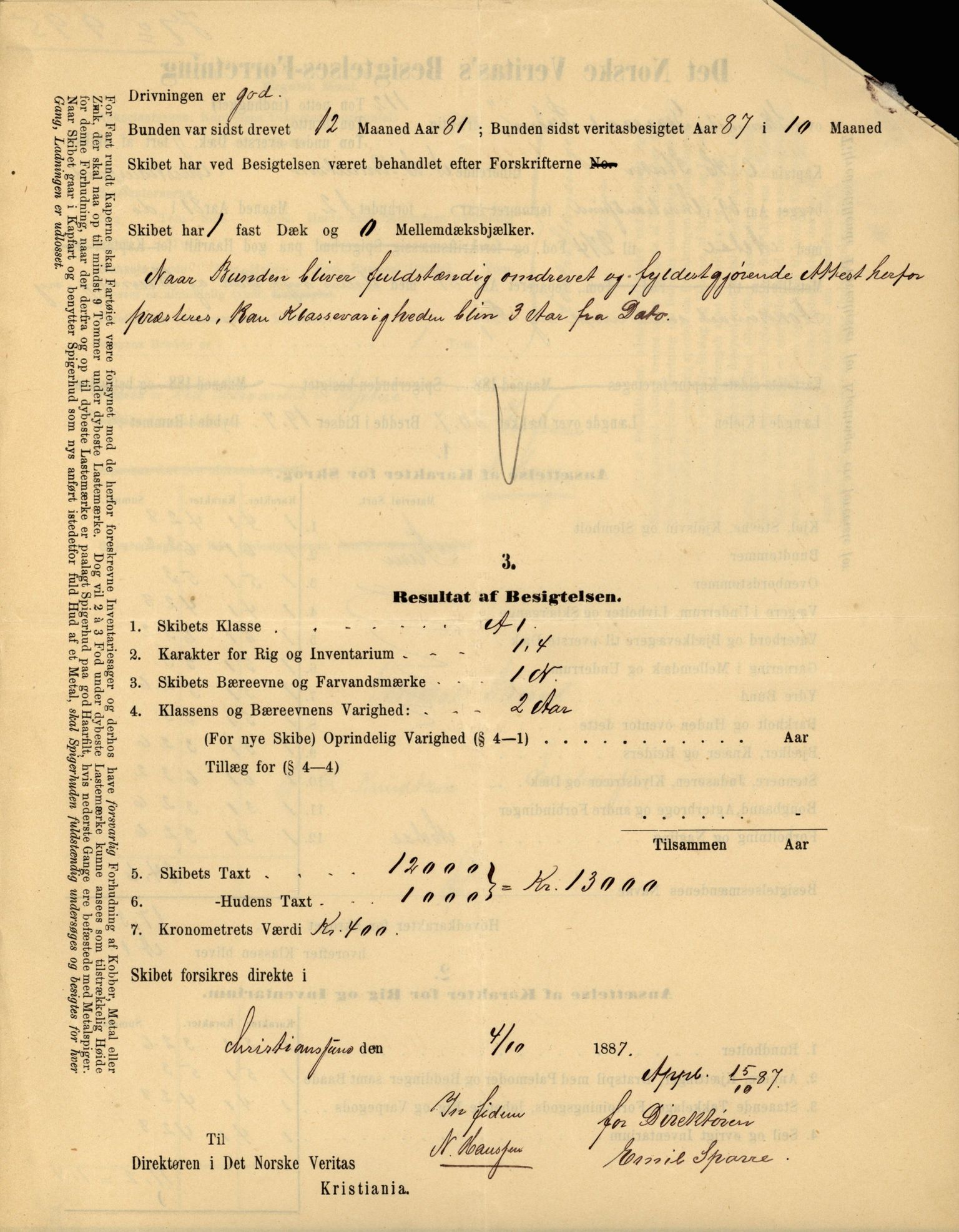 Pa 63 - Østlandske skibsassuranceforening, VEMU/A-1079/G/Ga/L0022/0003: Havaridokumenter / Ægir, Heldine, Henrik Wergeland, Høvding, General Prim, 1888, p. 58