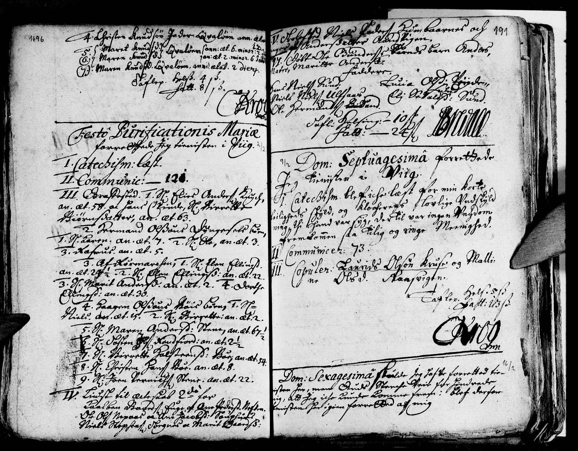 Ministerialprotokoller, klokkerbøker og fødselsregistre - Nordland, SAT/A-1459/812/L0172: Parish register (official) no. 812A01, 1677-1718, p. 191