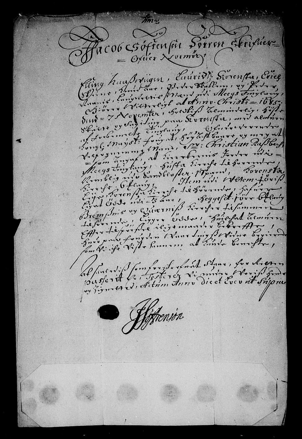 Rentekammeret inntil 1814, Reviderte regnskaper, Stiftamtstueregnskaper, Trondheim stiftamt og Nordland amt, AV/RA-EA-6044/R/Rg/L0081: Trondheim stiftamt og Nordland amt, 1685