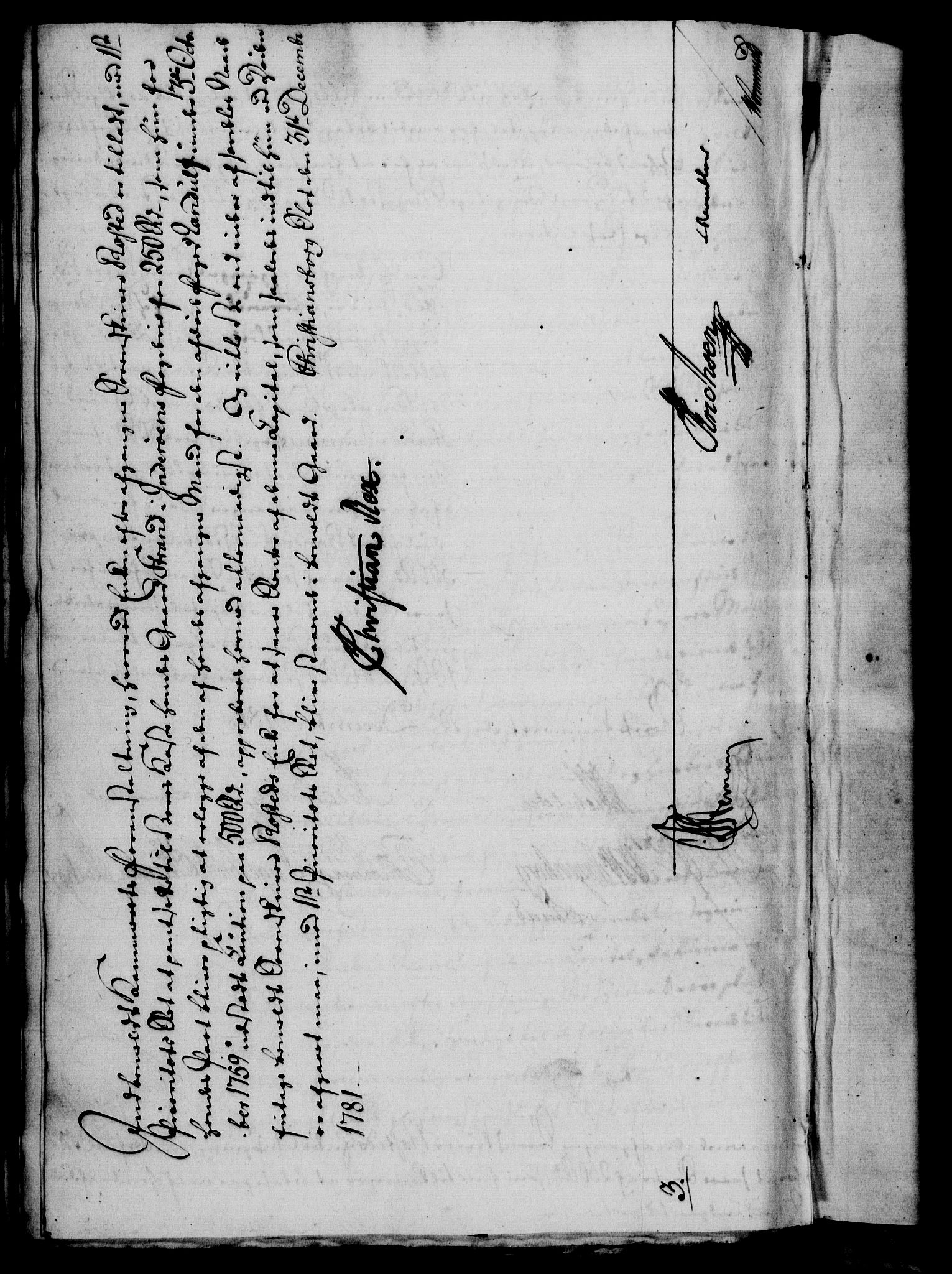Rentekammeret, Kammerkanselliet, RA/EA-3111/G/Gf/Gfa/L0063: Norsk relasjons- og resolusjonsprotokoll (merket RK 52.63), 1781, p. 1219