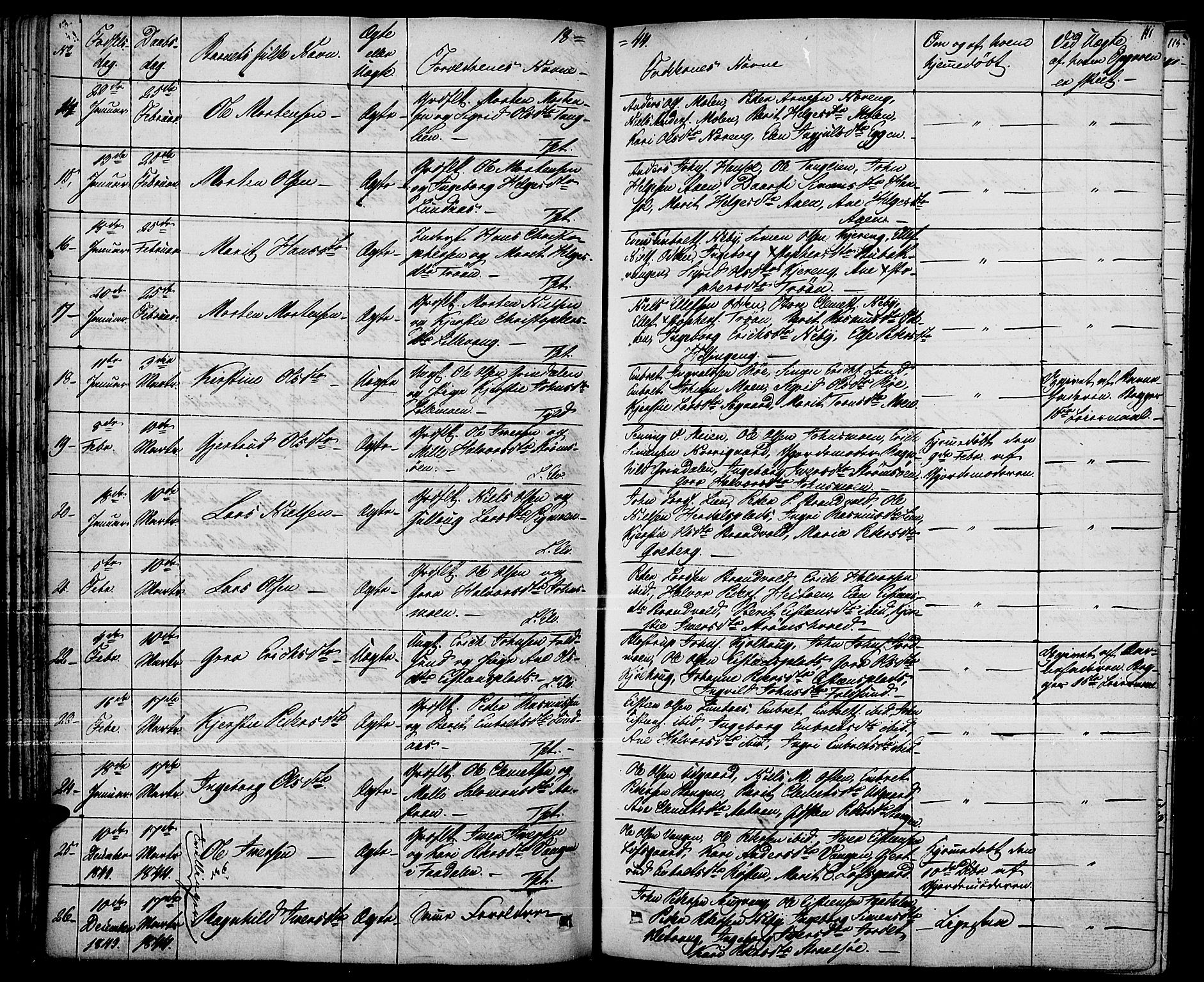 Tynset prestekontor, AV/SAH-PREST-058/H/Ha/Haa/L0019: Parish register (official) no. 19, 1829-1847, p. 111