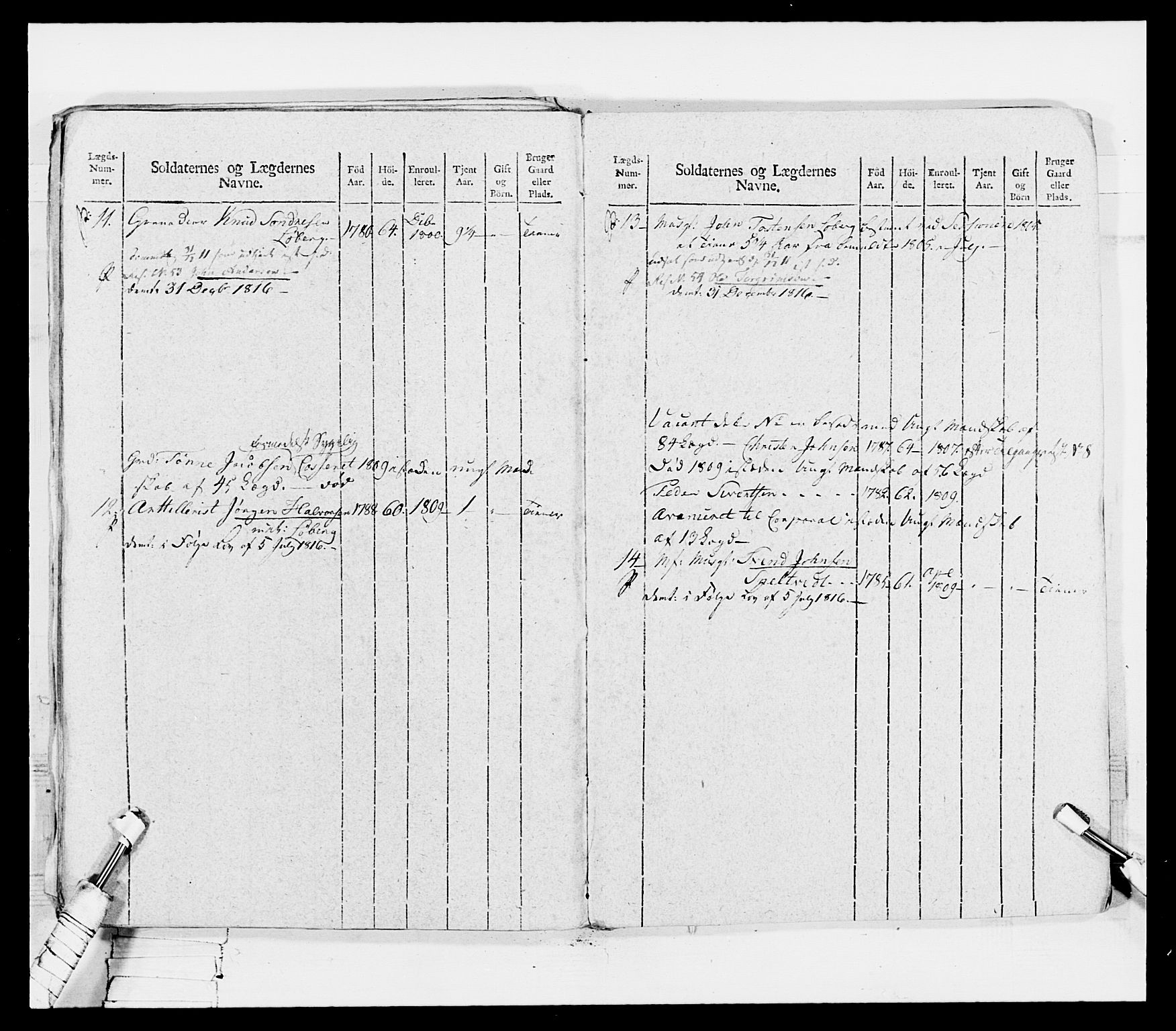 Generalitets- og kommissariatskollegiet, Det kongelige norske kommissariatskollegium, AV/RA-EA-5420/E/Eh/L0116: Telemarkske nasjonale infanteriregiment, 1810, p. 209