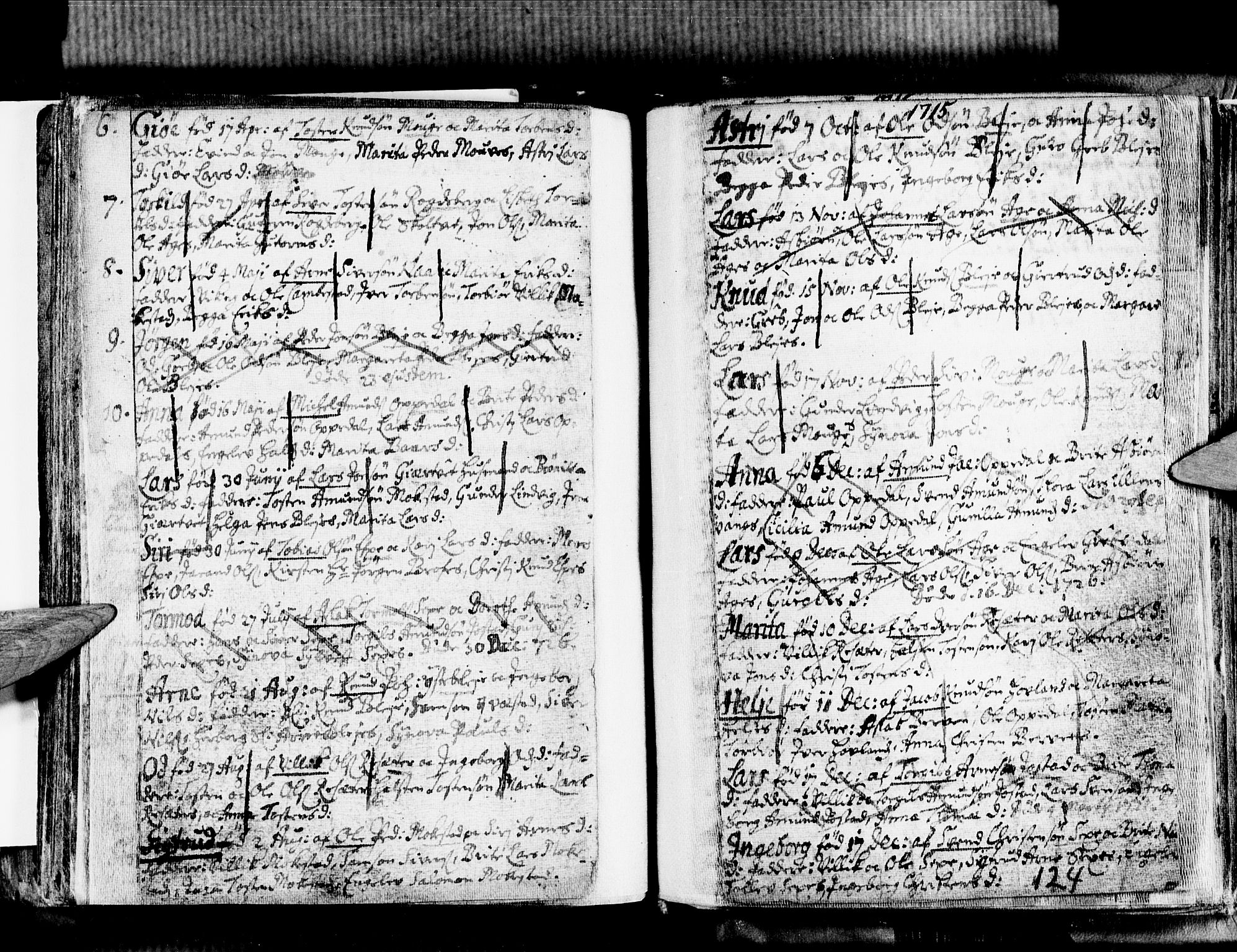 Ullensvang sokneprestembete, SAB/A-78701/H/Haa: Parish register (official) no. A 1 /1, 1669-1718, p. 124