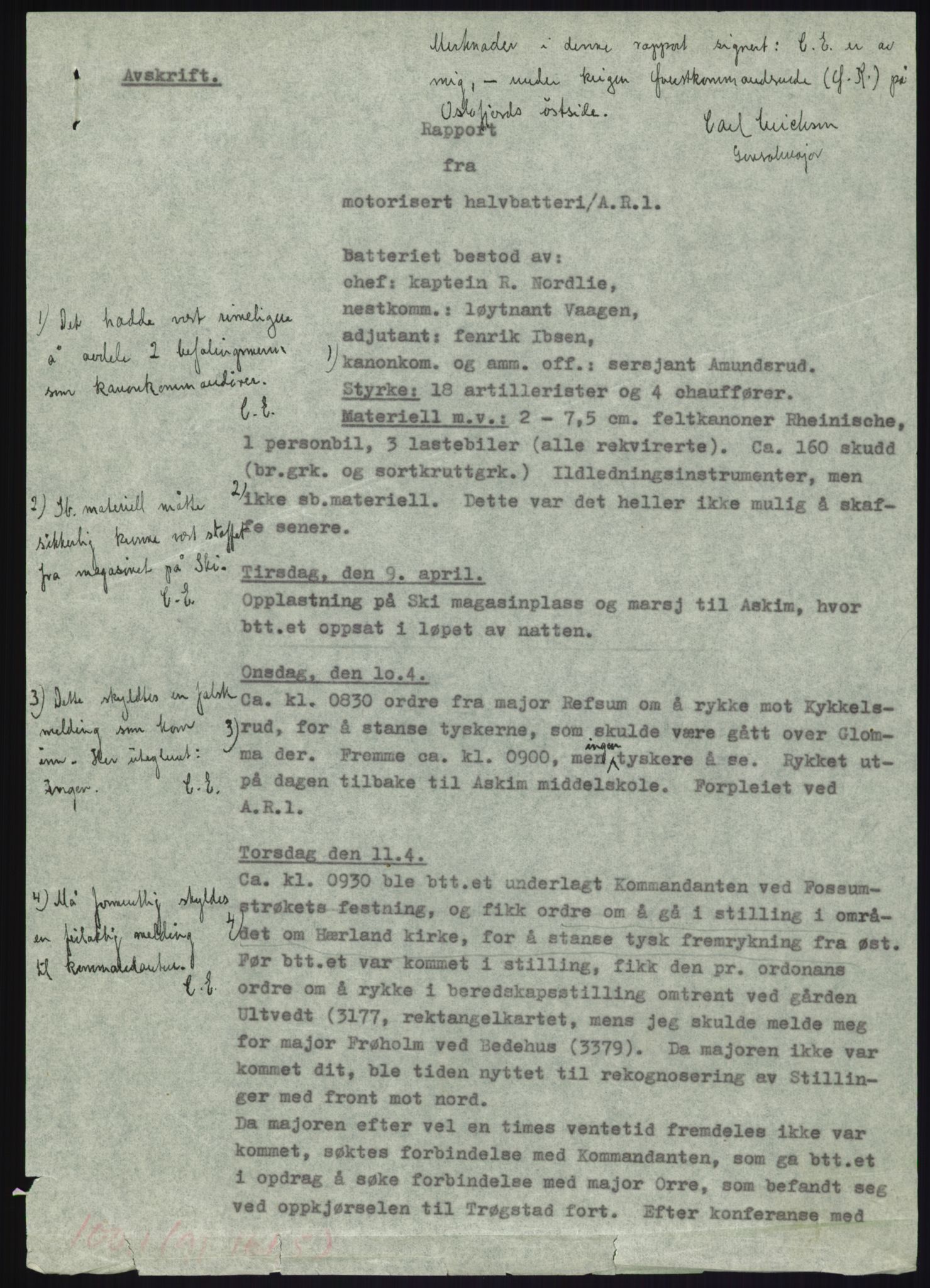 Forsvaret, Forsvarets krigshistoriske avdeling, AV/RA-RAFA-2017/Y/Yb/L0058: II-C-11-161  -  1. Divisjon, 1940, p. 819