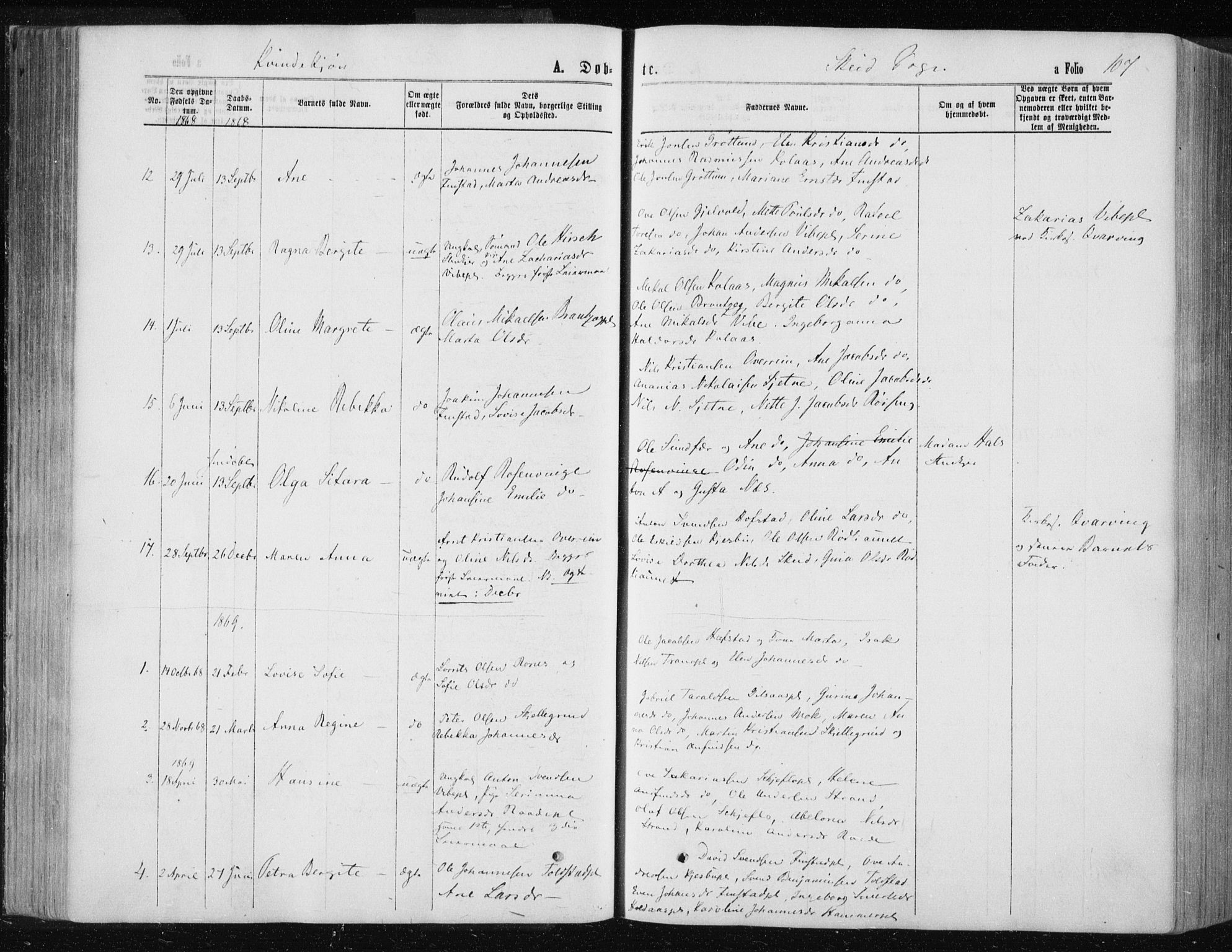 Ministerialprotokoller, klokkerbøker og fødselsregistre - Nord-Trøndelag, SAT/A-1458/735/L0345: Parish register (official) no. 735A08 /2, 1863-1872, p. 107