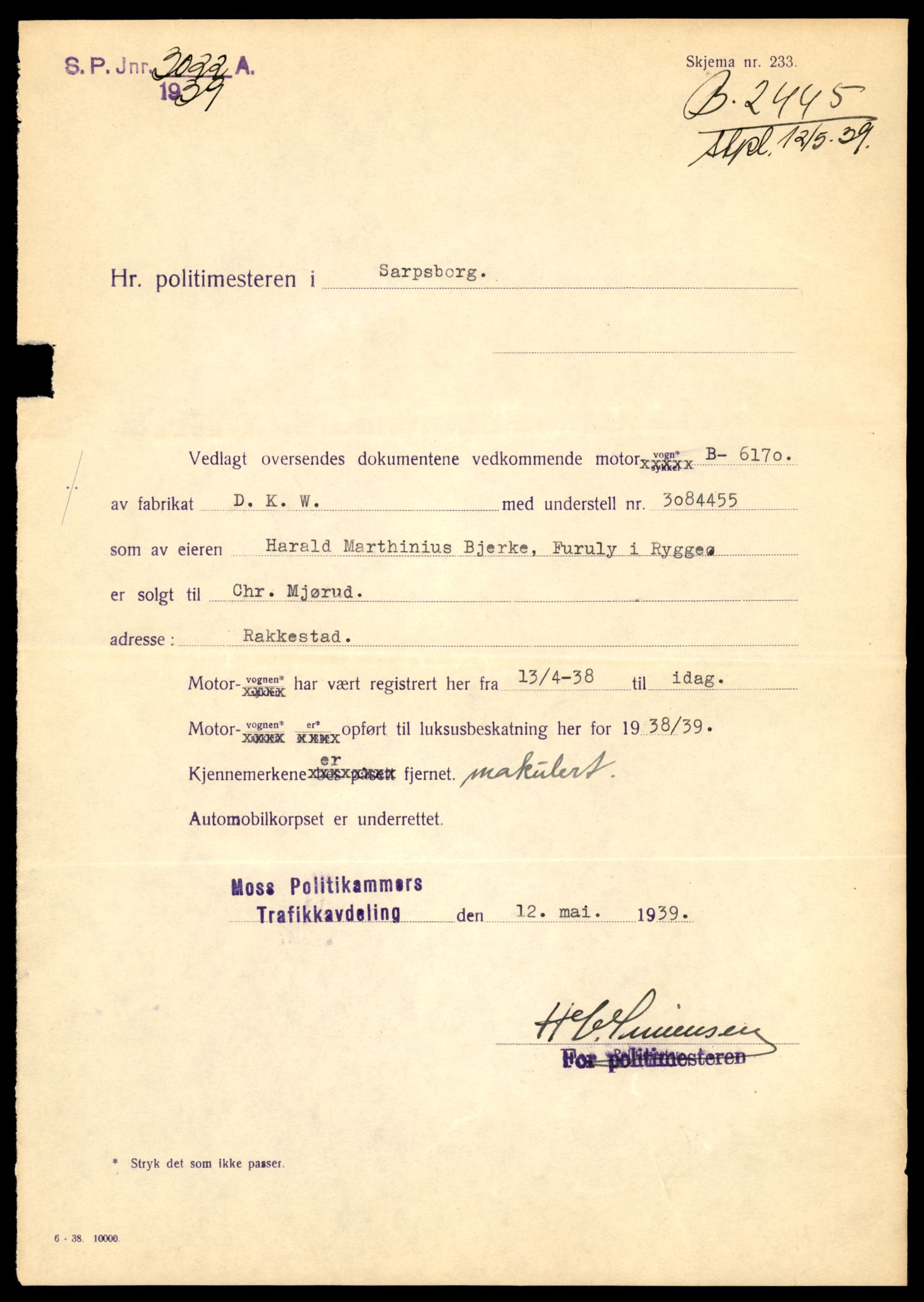 Møre og Romsdal vegkontor - Ålesund trafikkstasjon, SAT/A-4099/F/Fe/L0008: Registreringskort for kjøretøy T 747 - T 894, 1927-1998, p. 1560