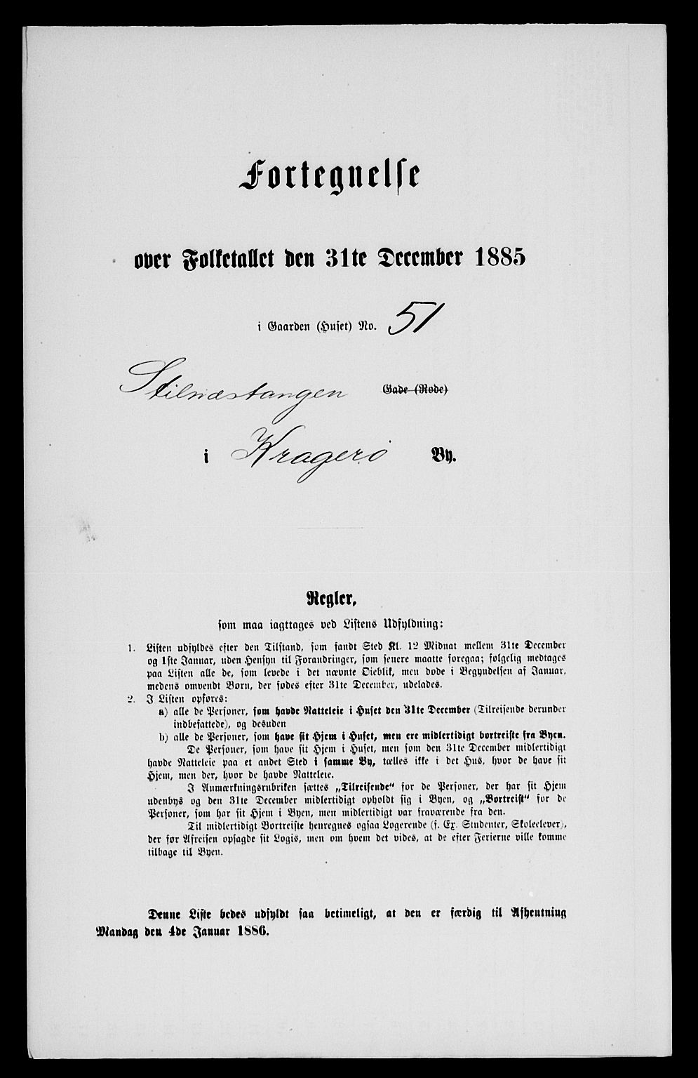 SAKO, 1885 census for 0801 Kragerø, 1885, p. 107