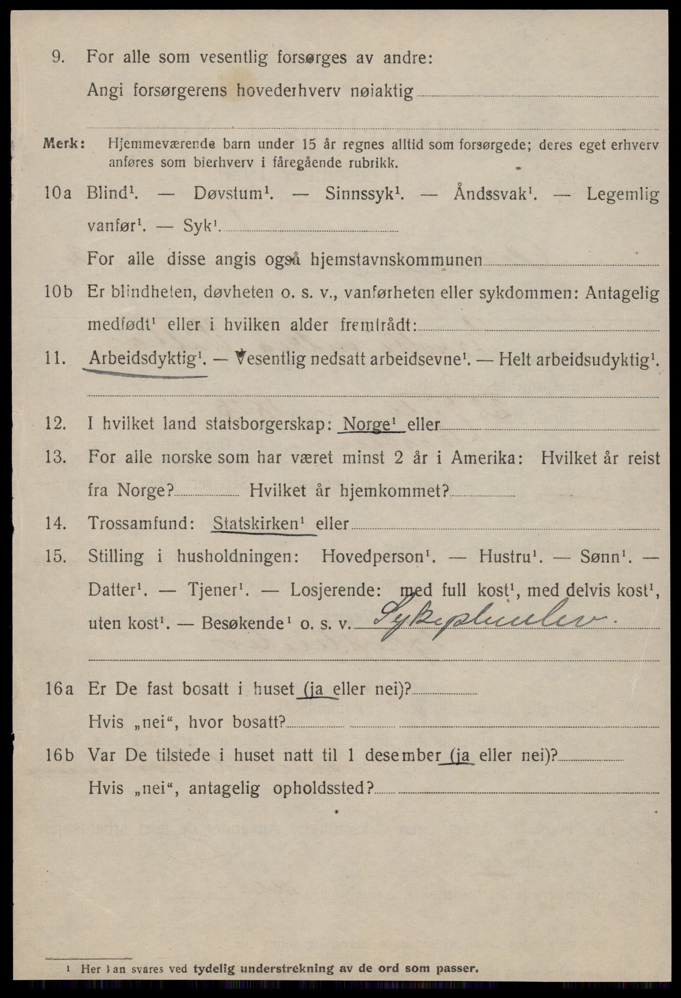 SAT, 1920 census for Ålesund, 1920, p. 10875