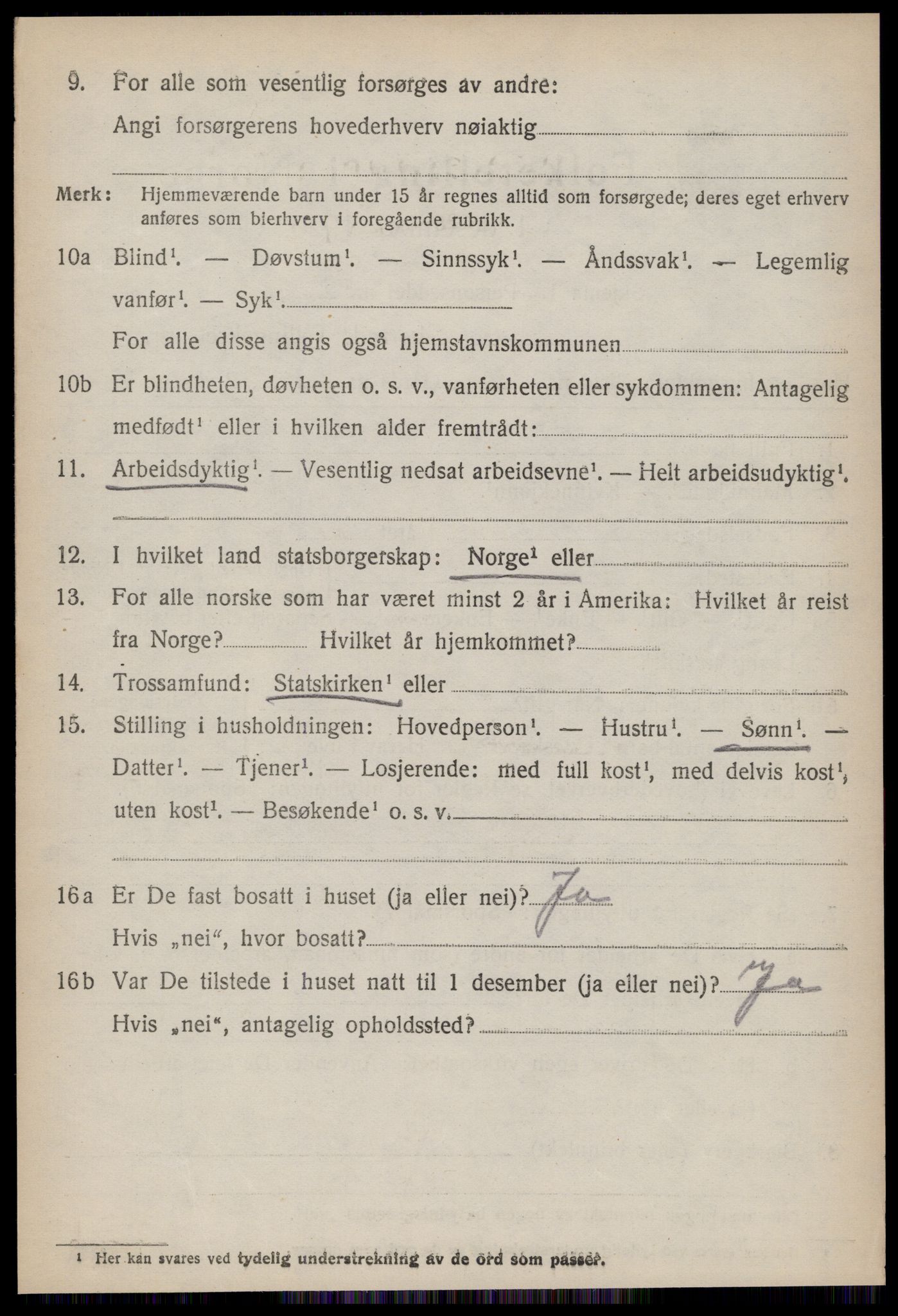 SAT, 1920 census for Vatne, 1920, p. 2669