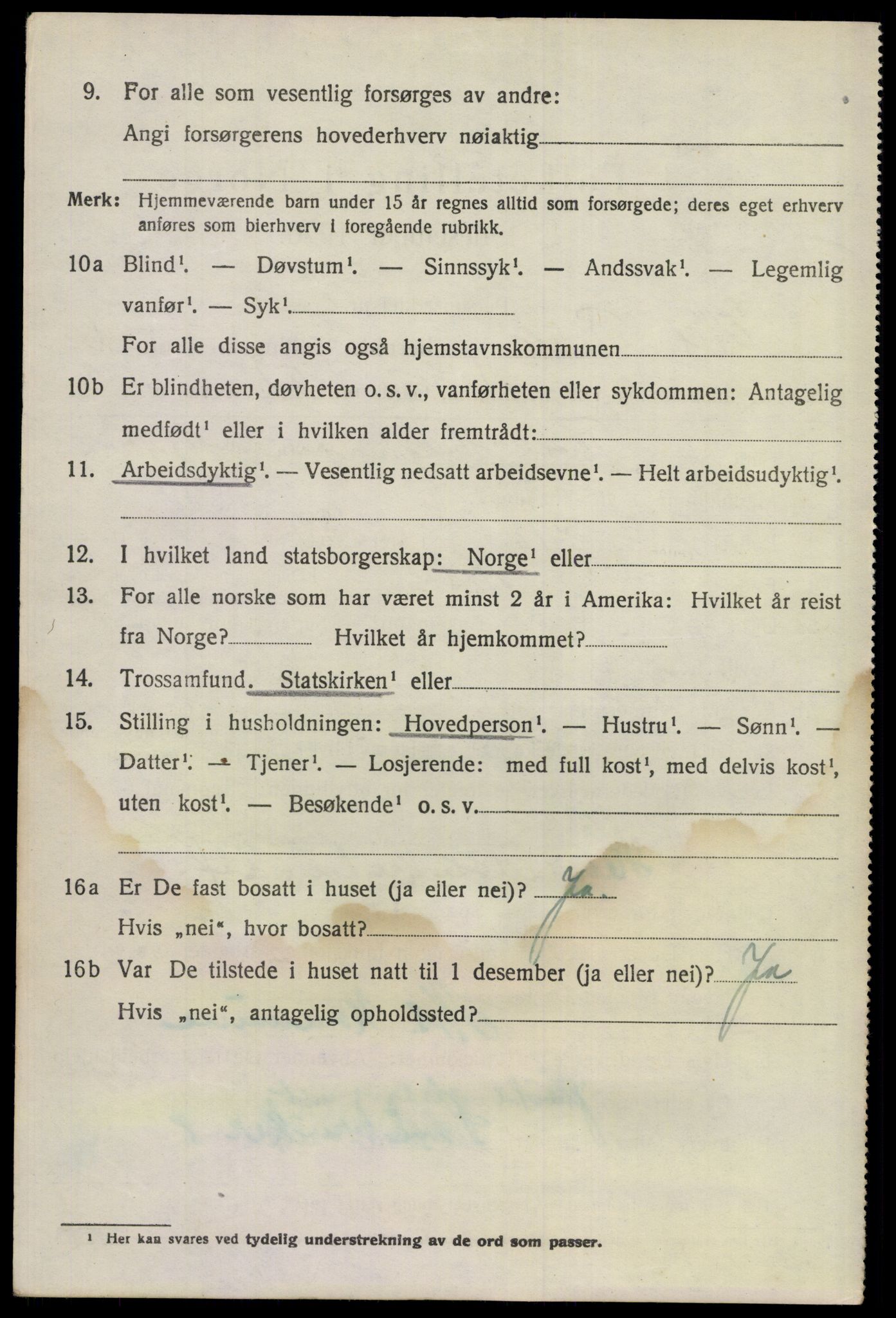 SAKO, 1920 census for Nes (Buskerud), 1920, p. 3107