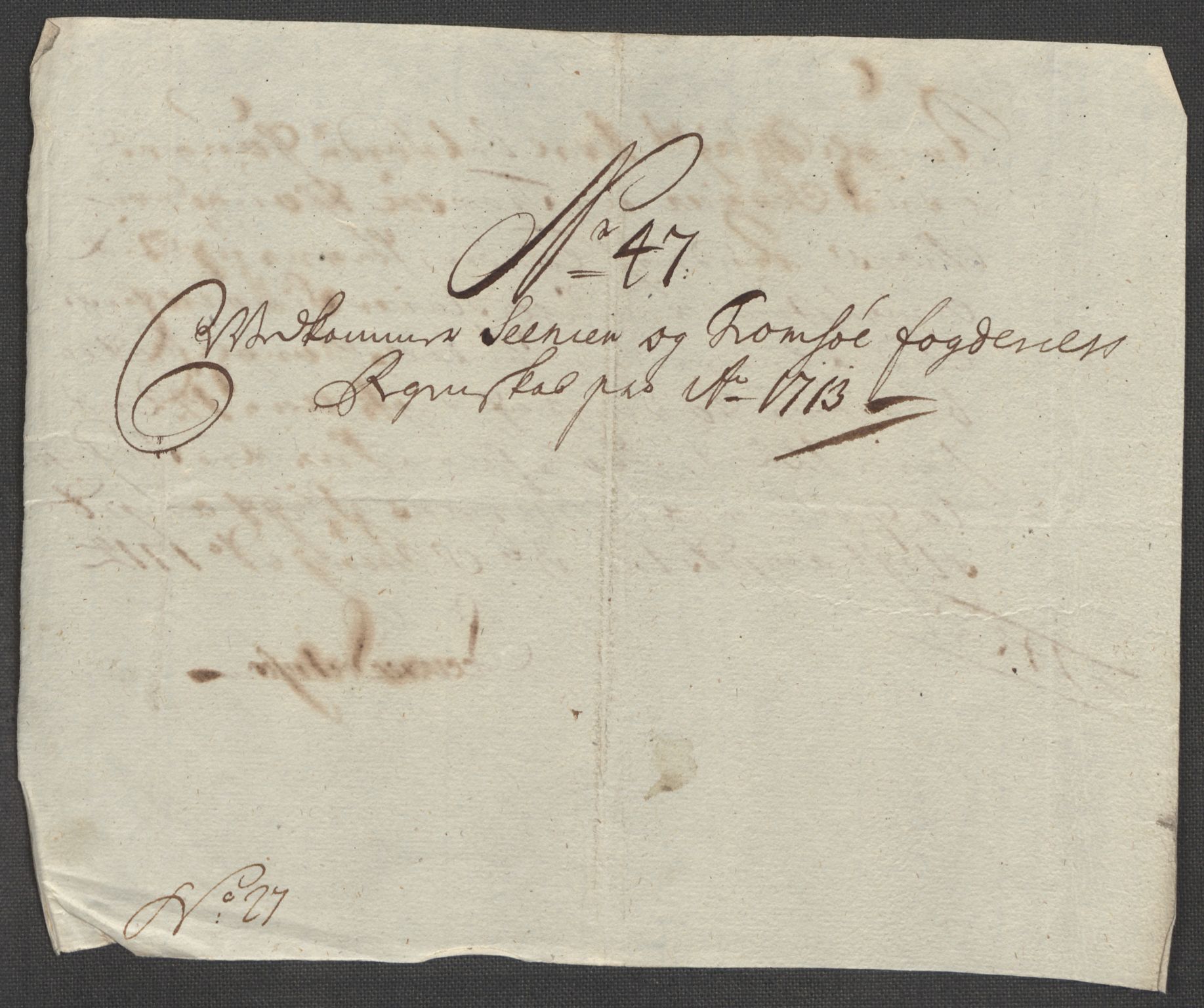 Rentekammeret inntil 1814, Reviderte regnskaper, Fogderegnskap, AV/RA-EA-4092/R68/L4759: Fogderegnskap Senja og Troms, 1713, p. 224