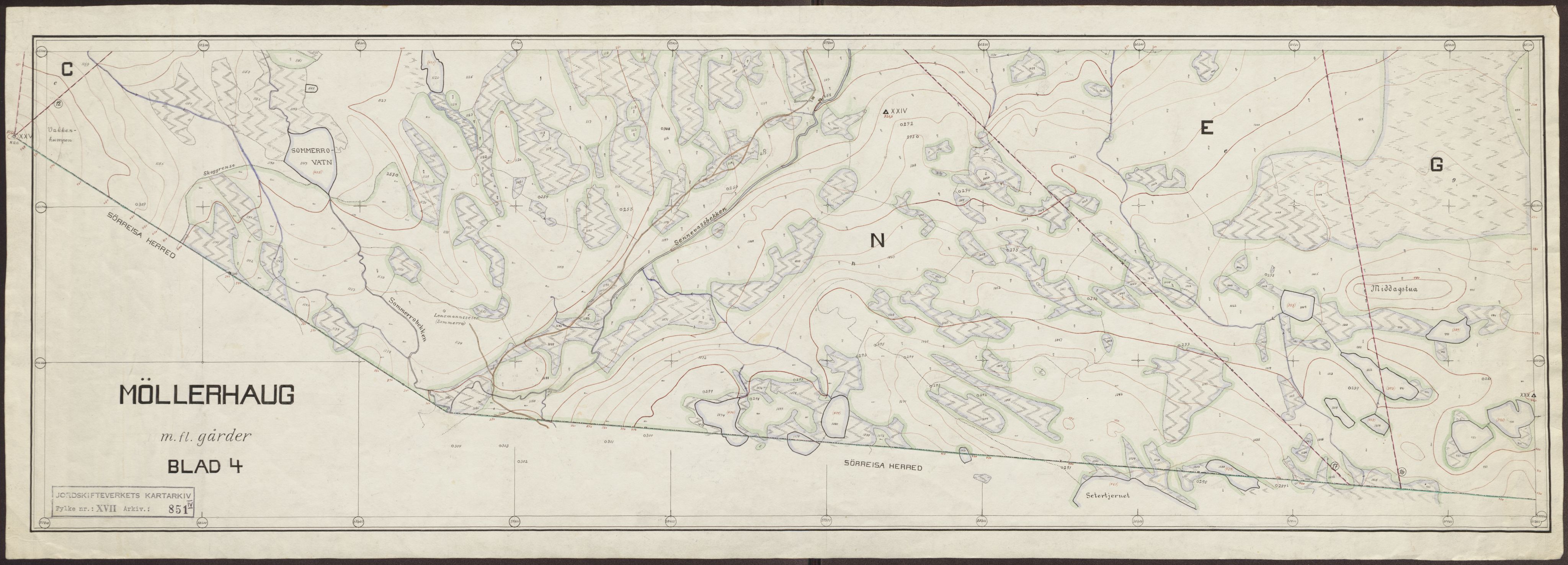 Jordskifteverkets kartarkiv, AV/RA-S-3929/T, 1859-1988, p. 1014