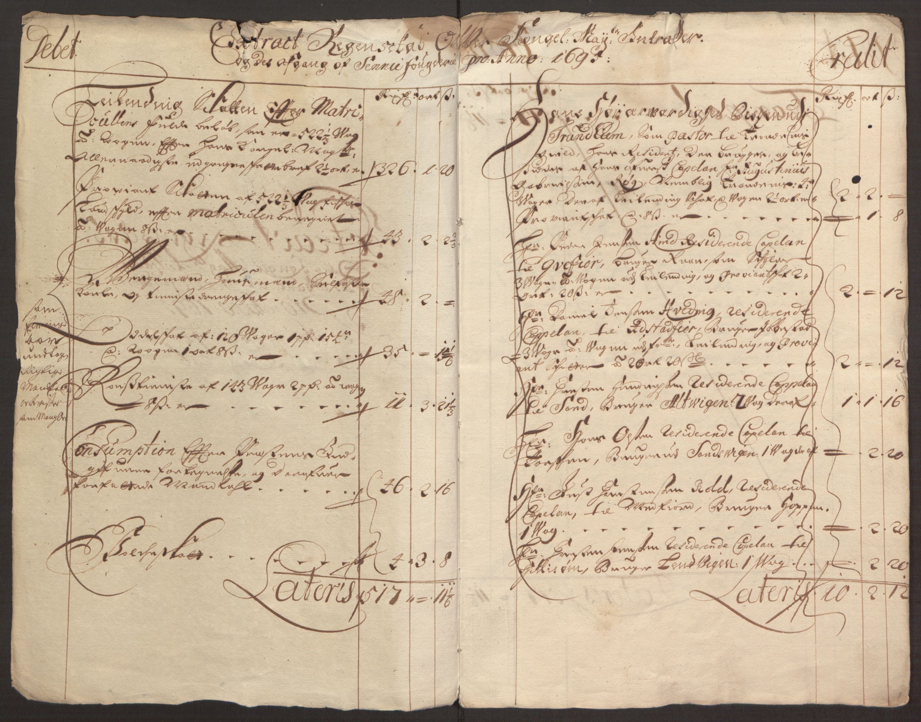 Rentekammeret inntil 1814, Reviderte regnskaper, Fogderegnskap, AV/RA-EA-4092/R68/L4753: Fogderegnskap Senja og Troms, 1694-1696, p. 213