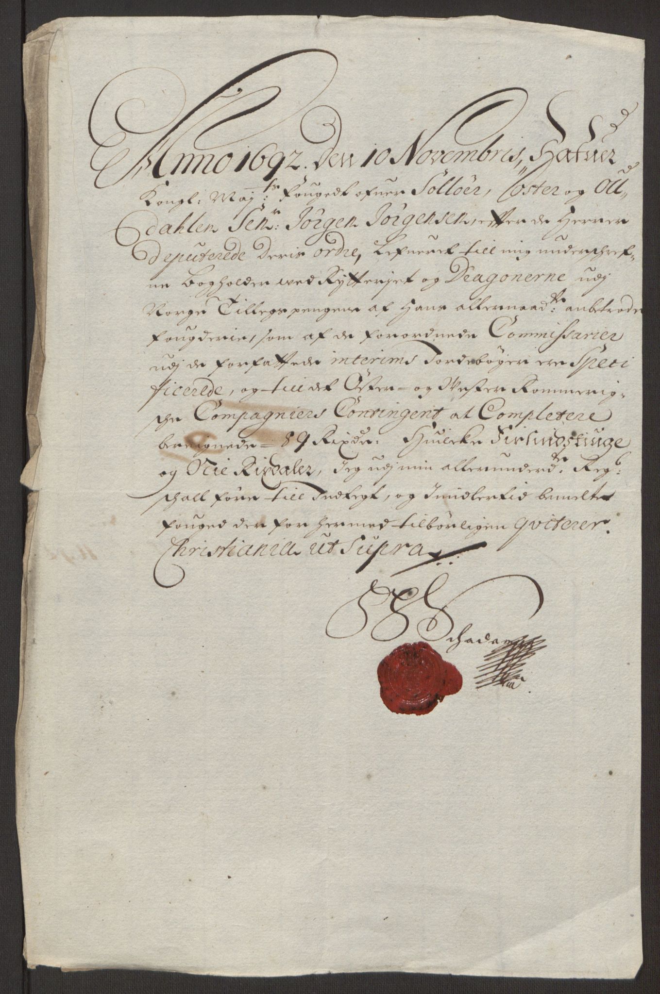 Rentekammeret inntil 1814, Reviderte regnskaper, Fogderegnskap, RA/EA-4092/R13/L0830: Fogderegnskap Solør, Odal og Østerdal, 1692, p. 428