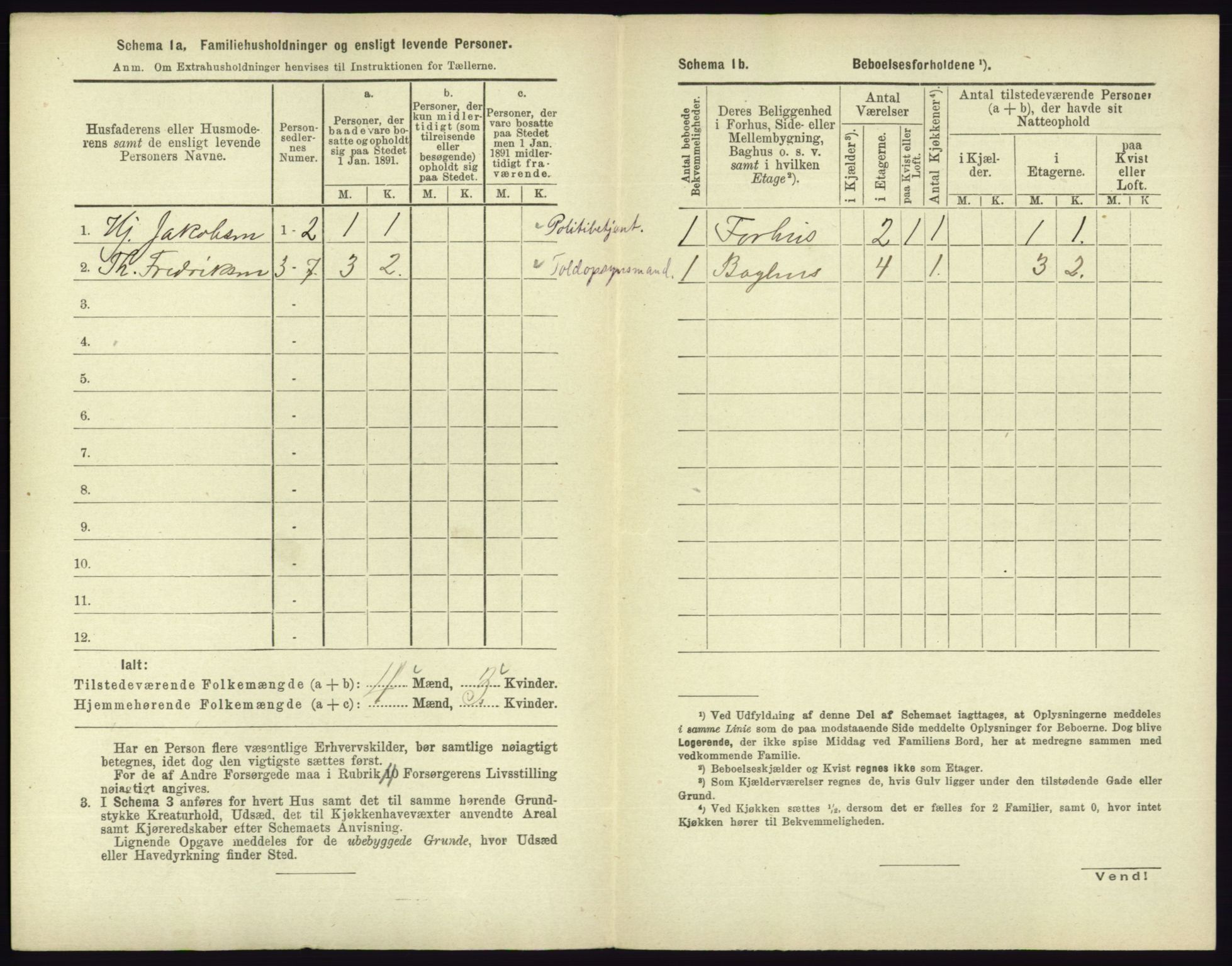 RA, 1891 census for 0703 Horten, 1891, p. 298