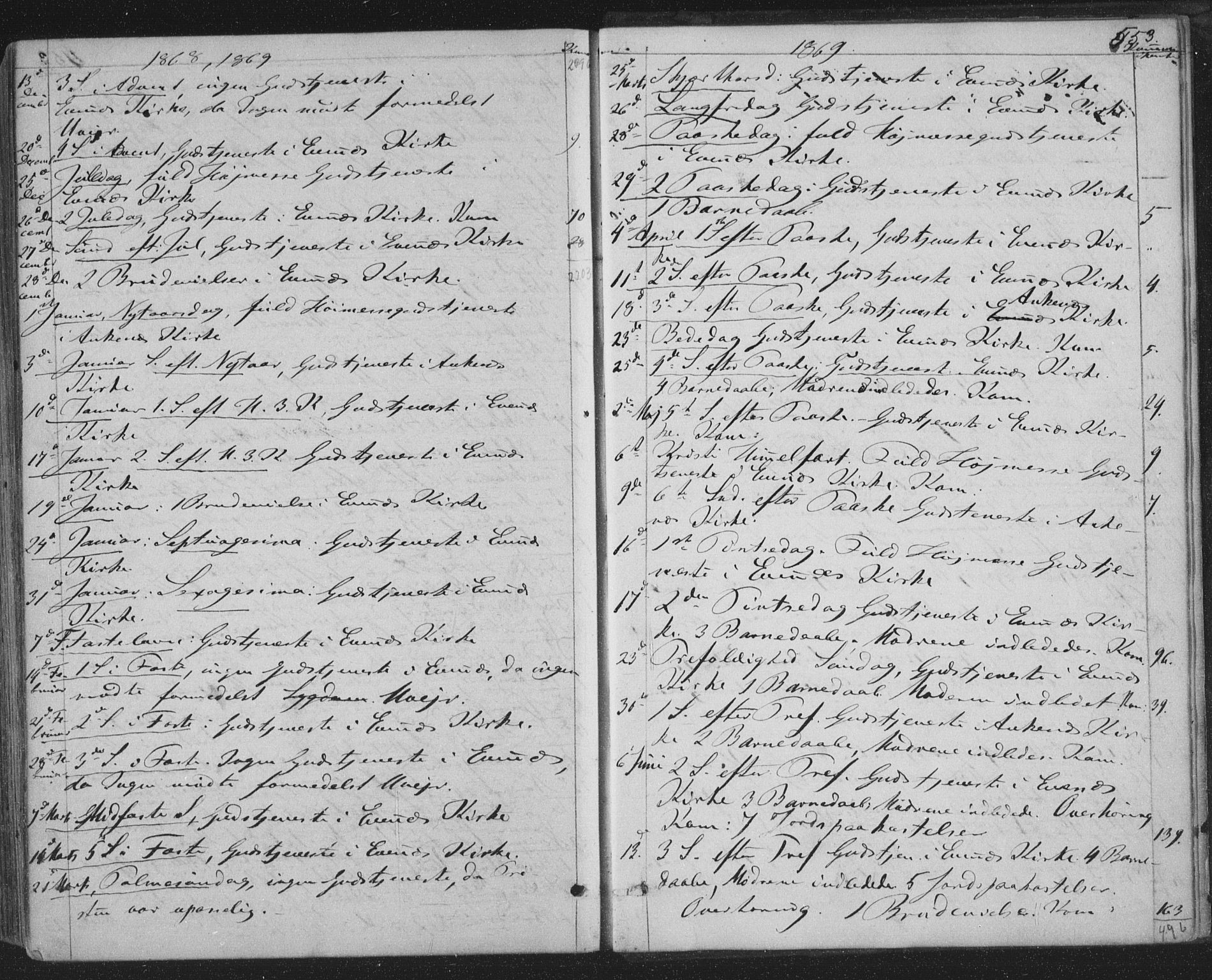 Ministerialprotokoller, klokkerbøker og fødselsregistre - Nordland, SAT/A-1459/863/L0896: Parish register (official) no. 863A08, 1861-1871, p. 553