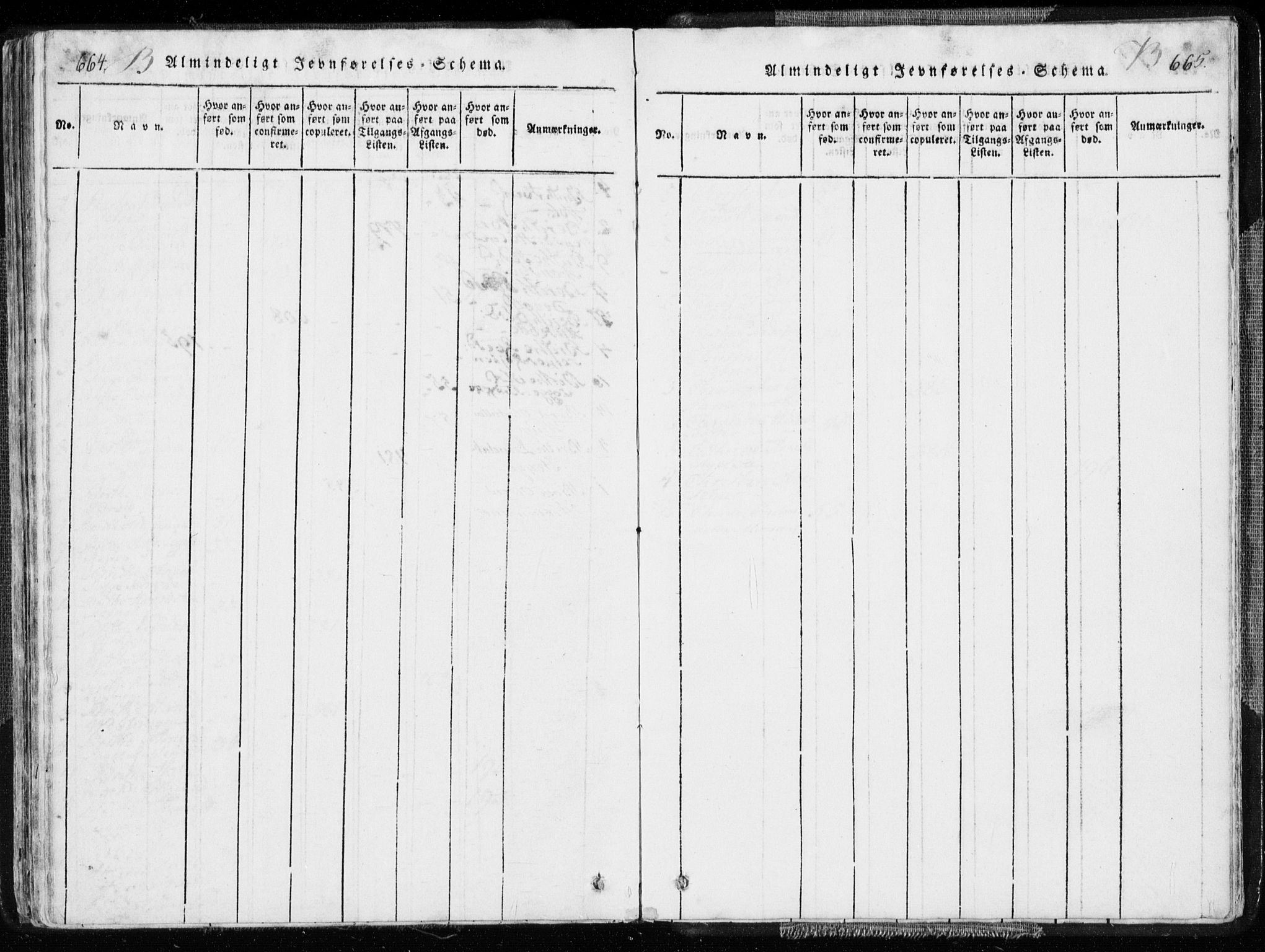 Ministerialprotokoller, klokkerbøker og fødselsregistre - Møre og Romsdal, AV/SAT-A-1454/544/L0571: Parish register (official) no. 544A04, 1818-1853, p. 664-665