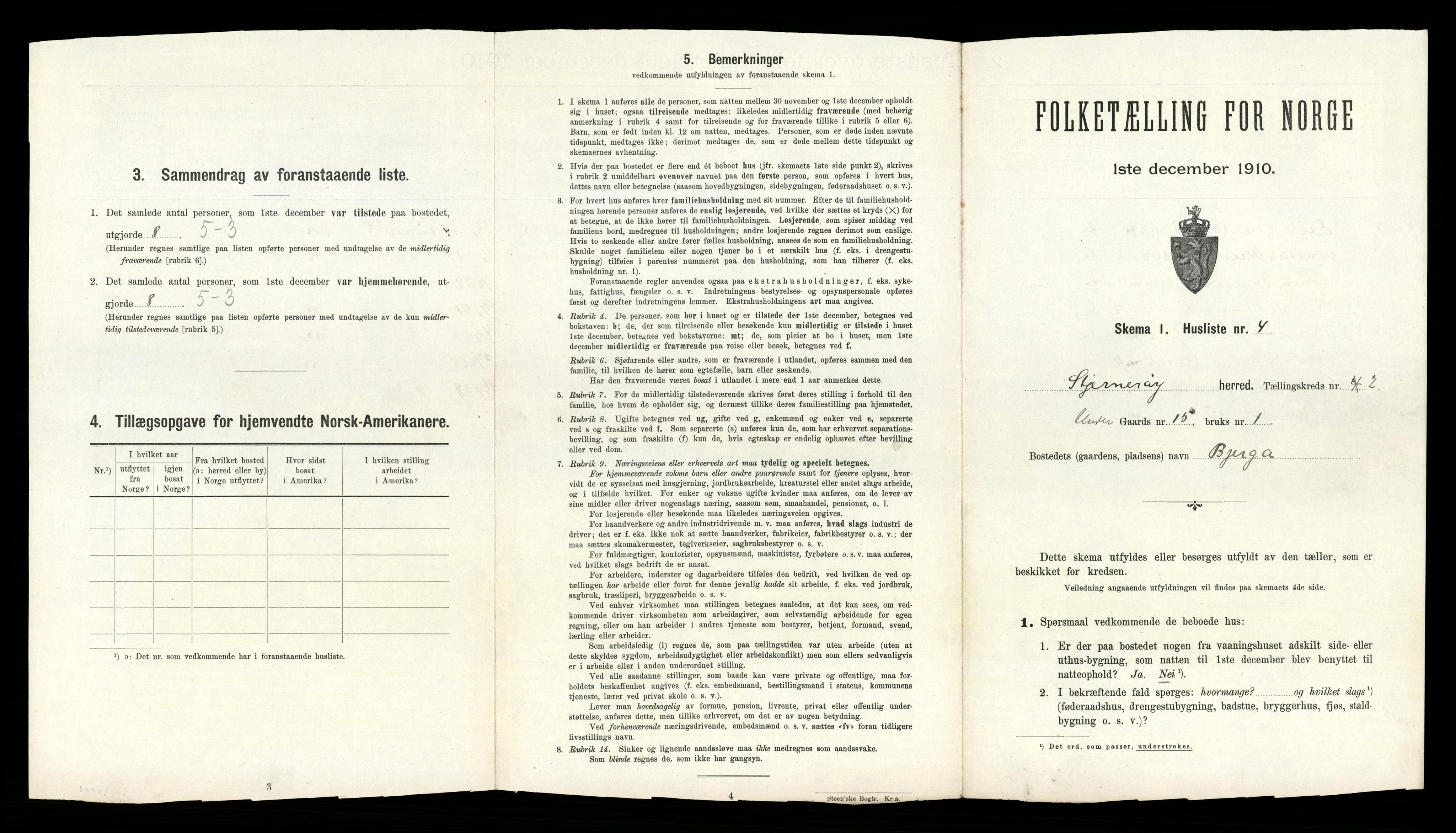 RA, 1910 census for Sjernarøy, 1910, p. 139