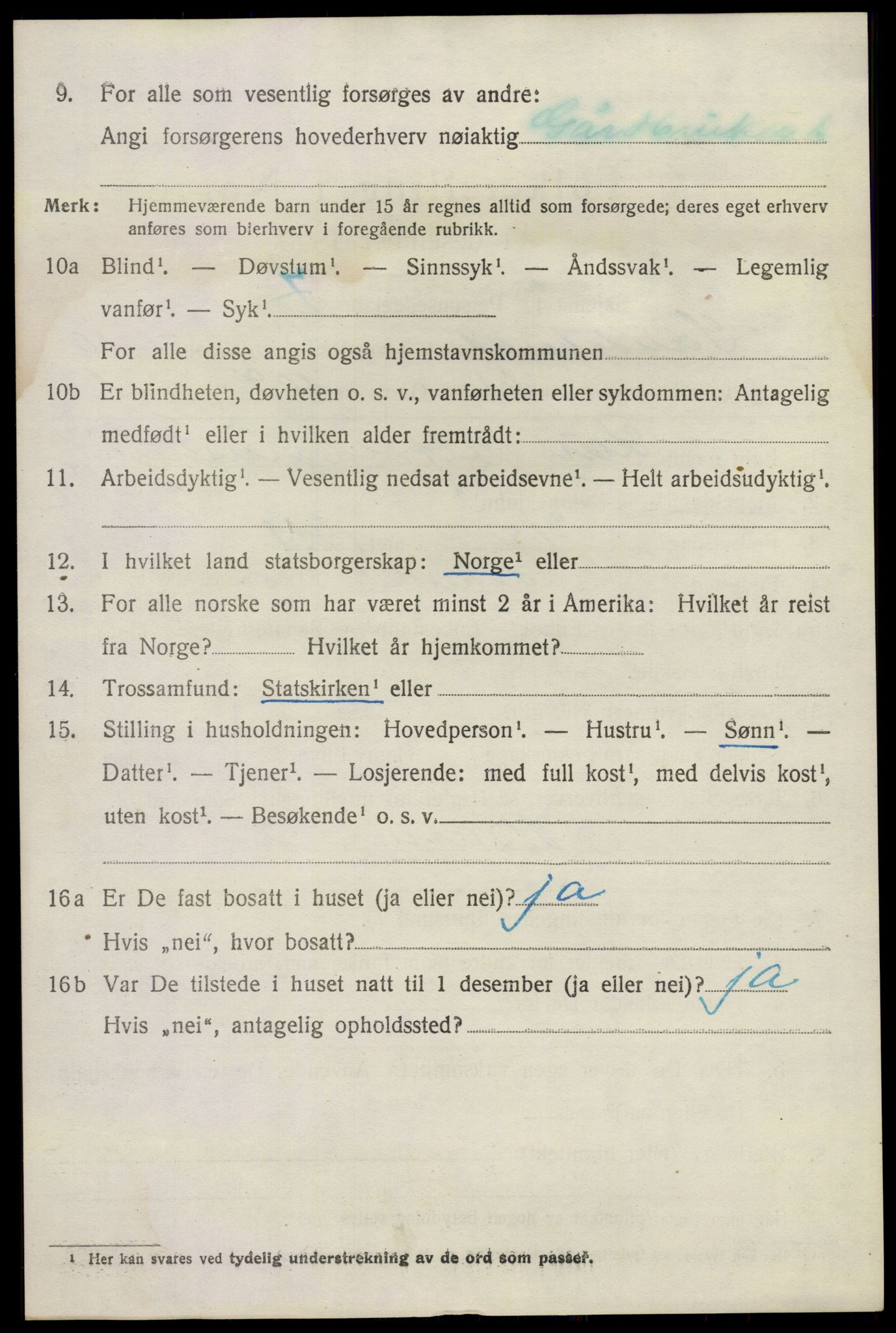 SAKO, 1920 census for Sandeherred, 1920, p. 15295
