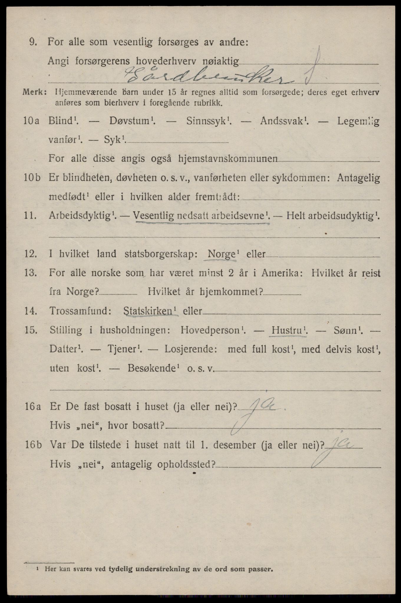 SAST, 1920 census for Høyland, 1920, p. 7811