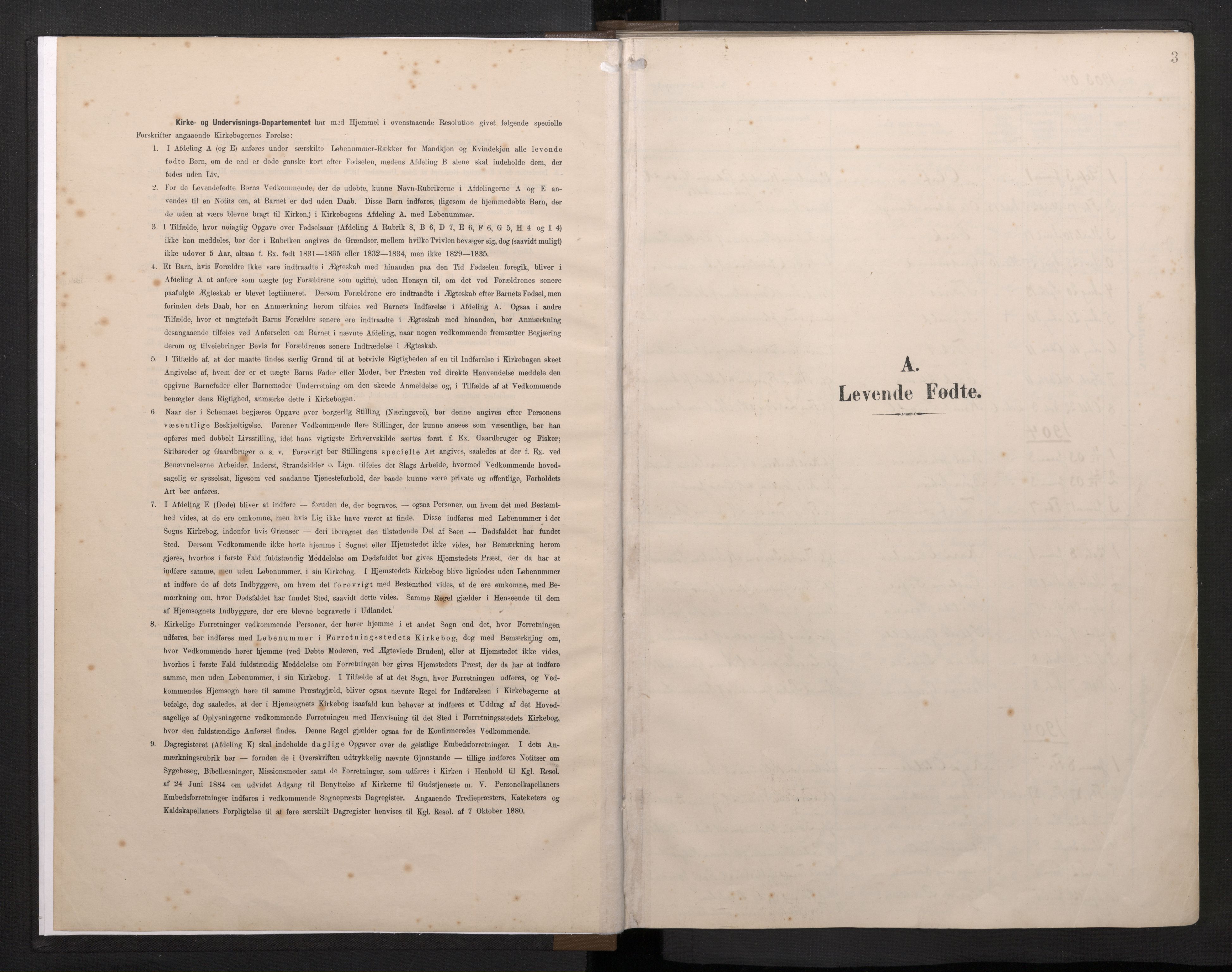 Fjelberg sokneprestembete, SAB/A-75201/H/Haa: Parish register (official) no. E 1, 1903-1948, p. 3