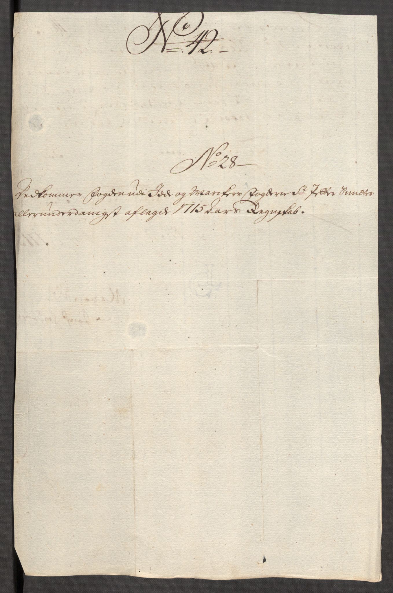 Rentekammeret inntil 1814, Reviderte regnskaper, Fogderegnskap, AV/RA-EA-4092/R01/L0023: Fogderegnskap Idd og Marker, 1715-1716, p. 190