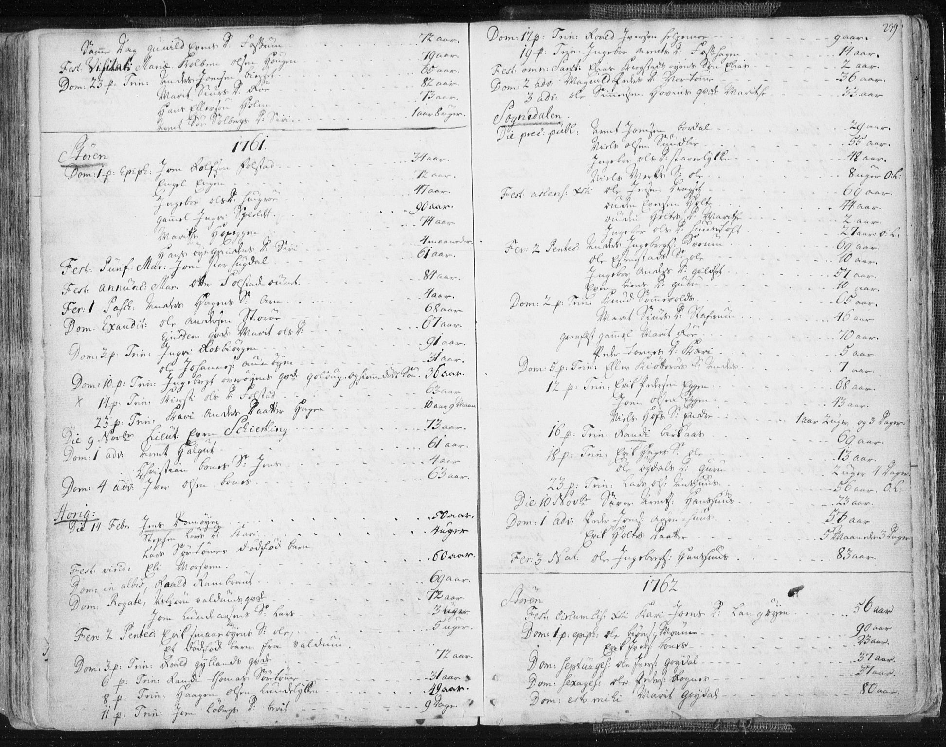 Ministerialprotokoller, klokkerbøker og fødselsregistre - Sør-Trøndelag, SAT/A-1456/687/L0991: Parish register (official) no. 687A02, 1747-1790, p. 239