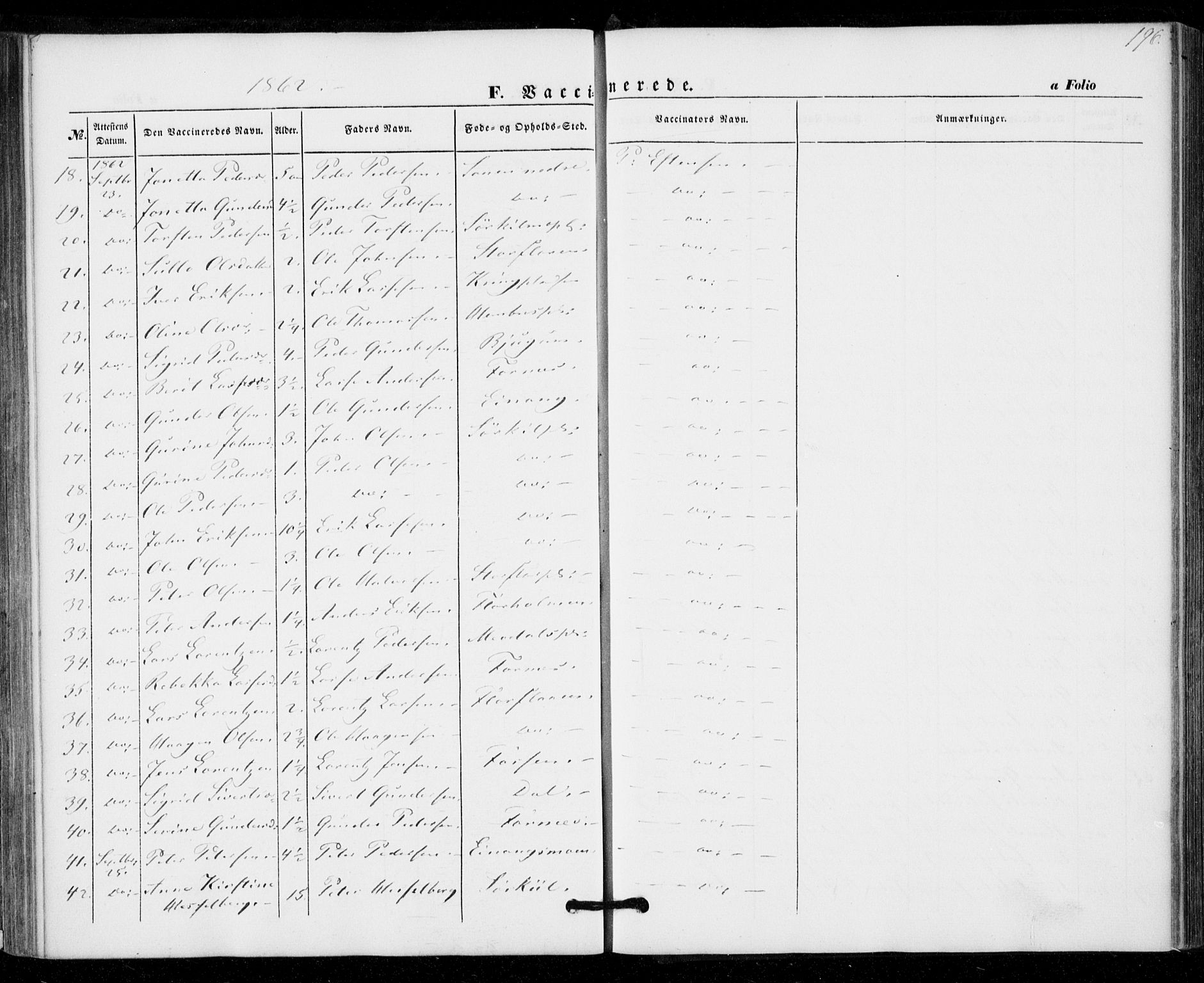 Ministerialprotokoller, klokkerbøker og fødselsregistre - Nord-Trøndelag, SAT/A-1458/703/L0028: Parish register (official) no. 703A01, 1850-1862, p. 196