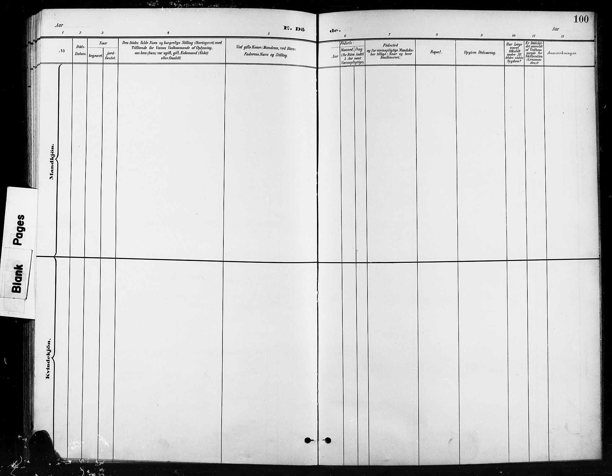 Nord-Aurdal prestekontor, SAH/PREST-132/H/Ha/Hab/L0011: Parish register (copy) no. 11, 1897-1918, p. 100