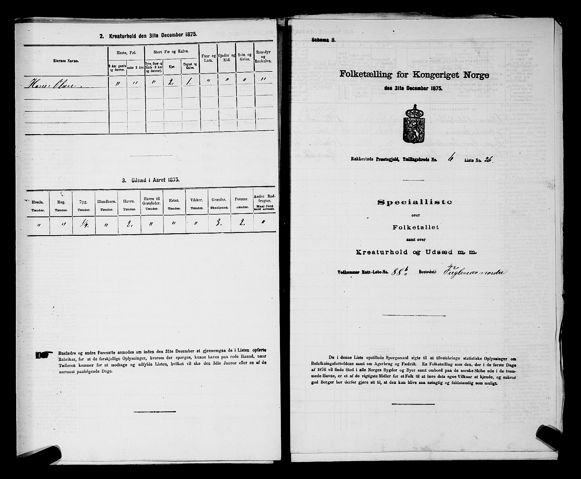 RA, 1875 census for 0128P Rakkestad, 1875, p. 730