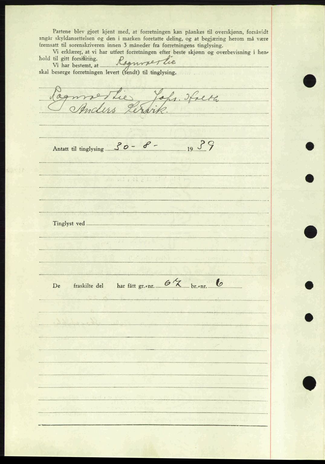 Idd og Marker sorenskriveri, AV/SAO-A-10283/G/Gb/Gbb/L0003: Mortgage book no. A3, 1938-1939, Diary no: : 1121/1939