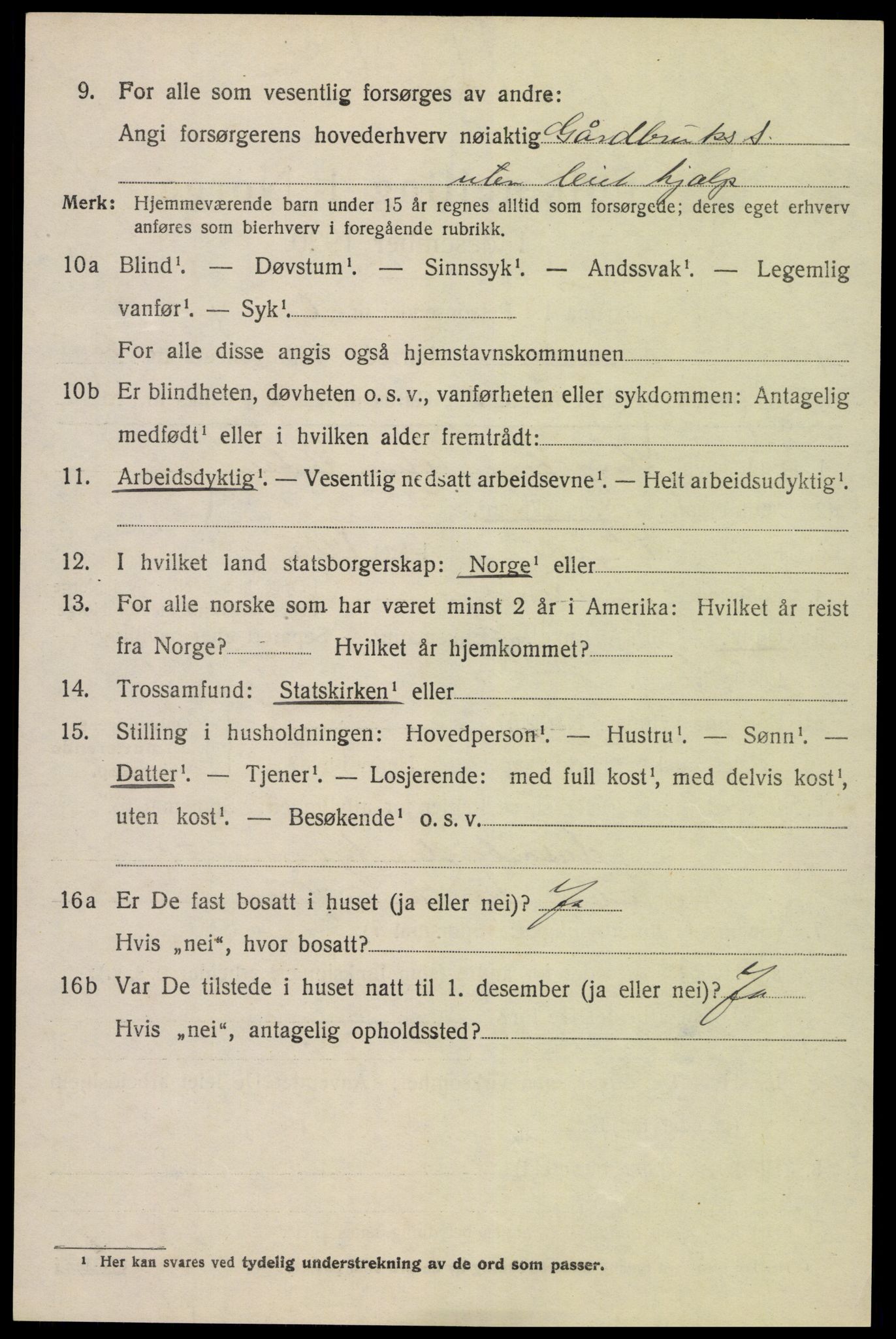 SAK, 1920 census for Tromøy, 1920, p. 5344