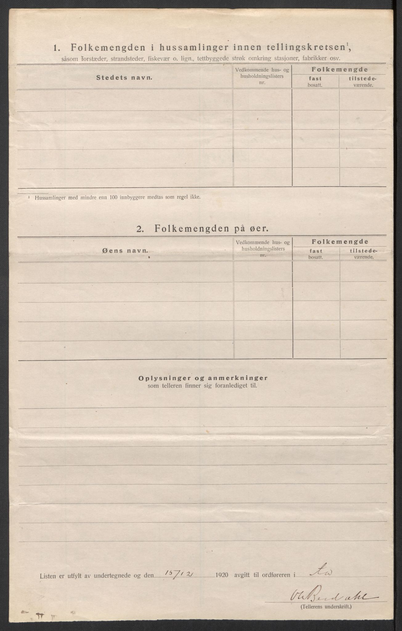 SAT, 1920 census for Å, 1920, p. 40