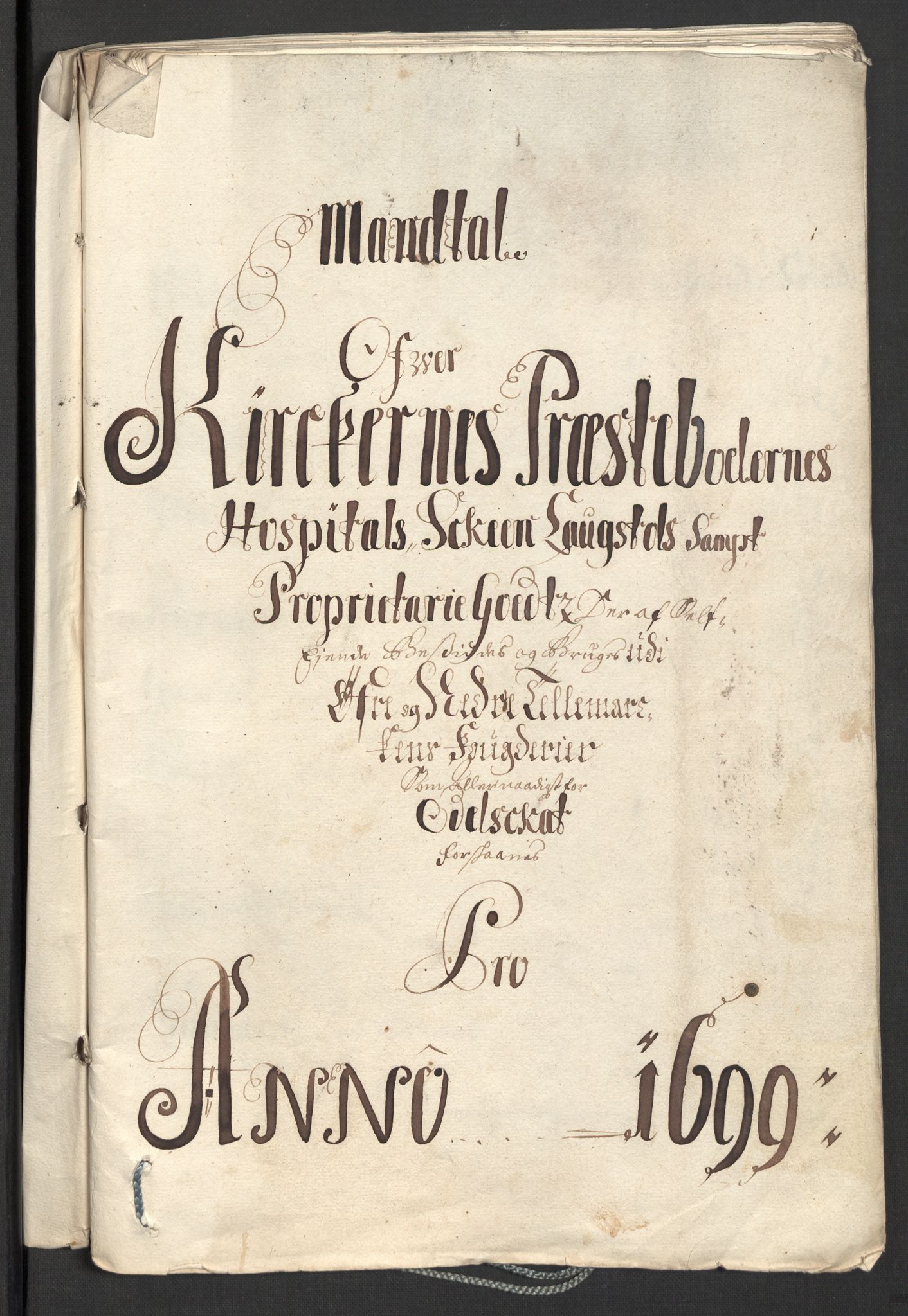 Rentekammeret inntil 1814, Reviderte regnskaper, Fogderegnskap, RA/EA-4092/R36/L2101: Fogderegnskap Øvre og Nedre Telemark og Bamble, 1699, p. 260