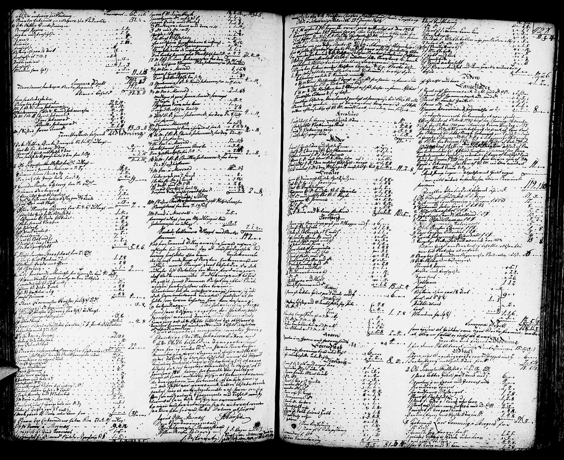 Sunnhordland sorenskrivar, SAB/A-2401/1/H/Ha/Haa/L0012: Skifteprotokollar. Register i protokoll, 1804-1815, p. 427b-428a