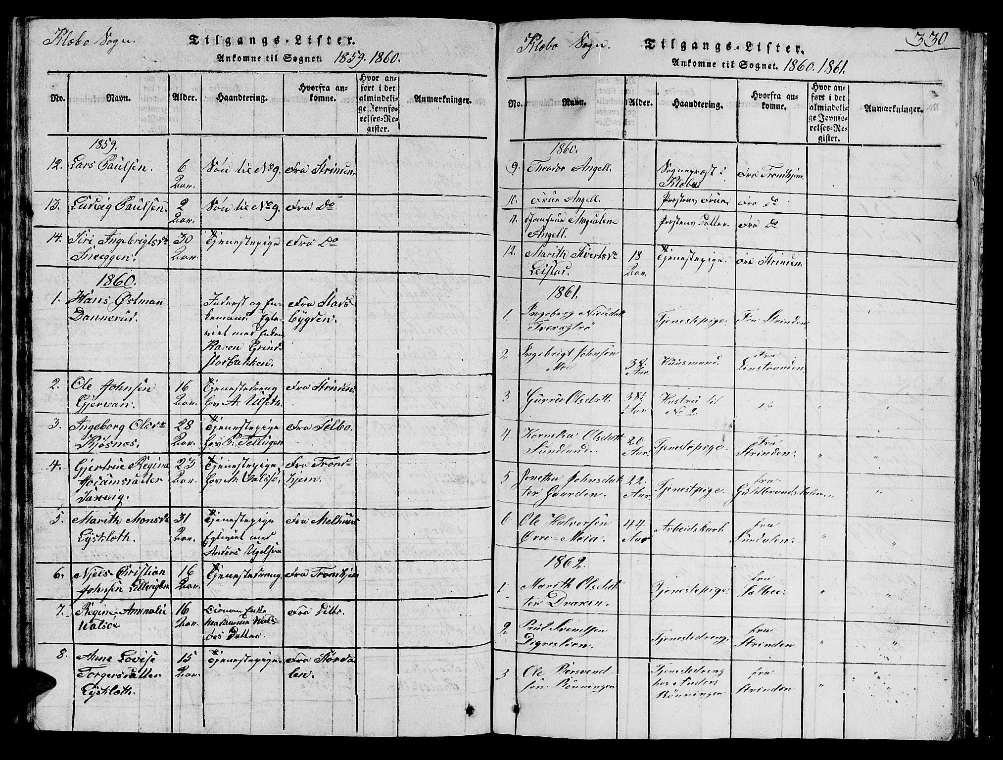 Ministerialprotokoller, klokkerbøker og fødselsregistre - Sør-Trøndelag, SAT/A-1456/618/L0450: Parish register (copy) no. 618C01, 1816-1865, p. 330