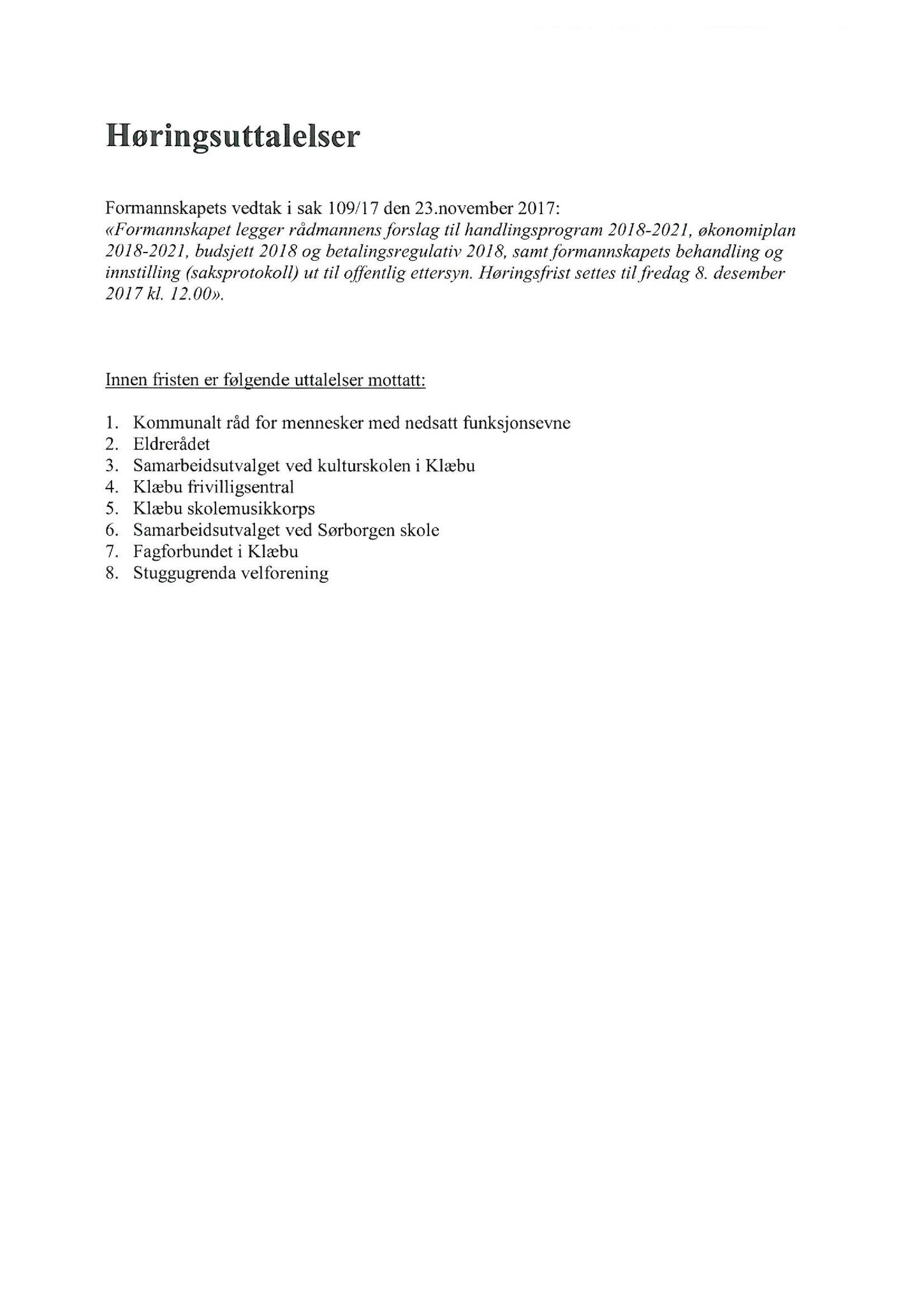 Klæbu Kommune, TRKO/KK/05-UOm/L009: Utvalg for omsorg - Møtedokumenter, 2018, p. 58