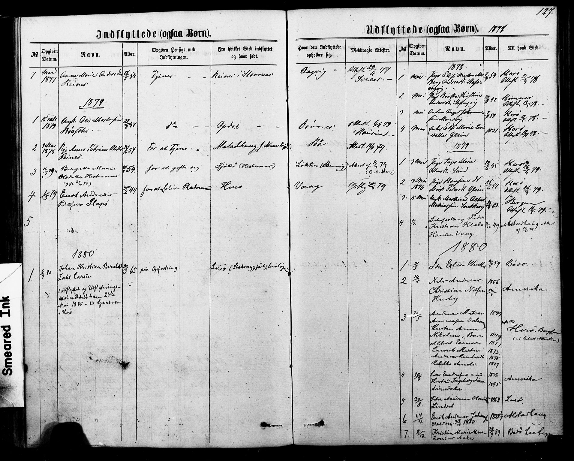 Ministerialprotokoller, klokkerbøker og fødselsregistre - Nordland, SAT/A-1459/835/L0524: Parish register (official) no. 835A02, 1865-1880, p. 127